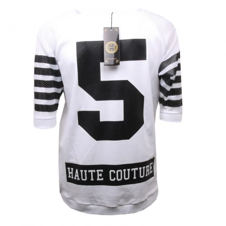 C3144 felpa uomo MINIMAL PROJECT bucato bianco sweatshirt men