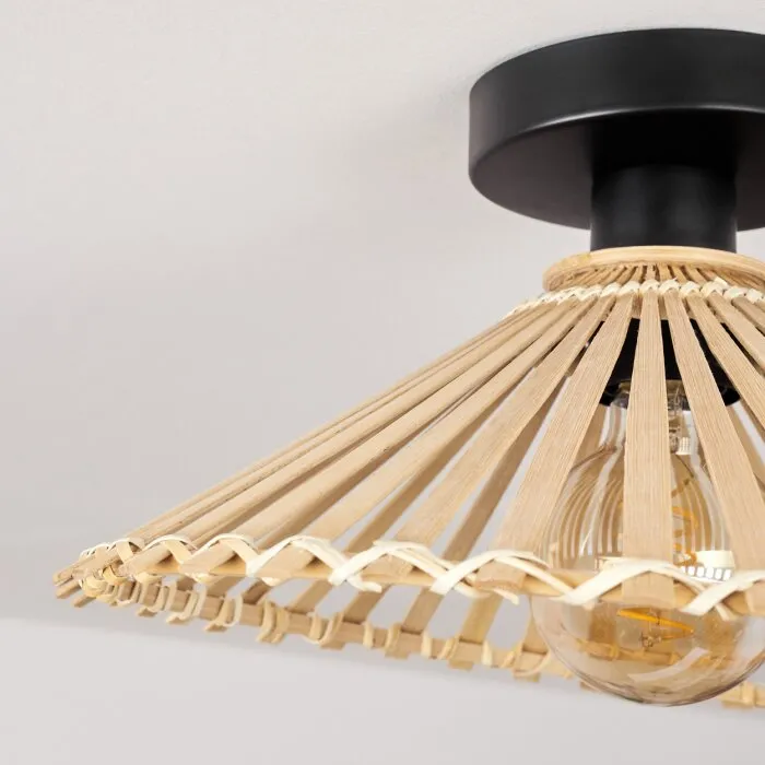 Callide Plafoniera Nero, 1-Luce