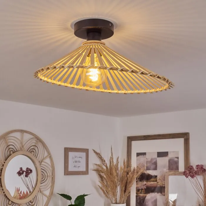 Callide Plafoniera Nero, 1-Luce