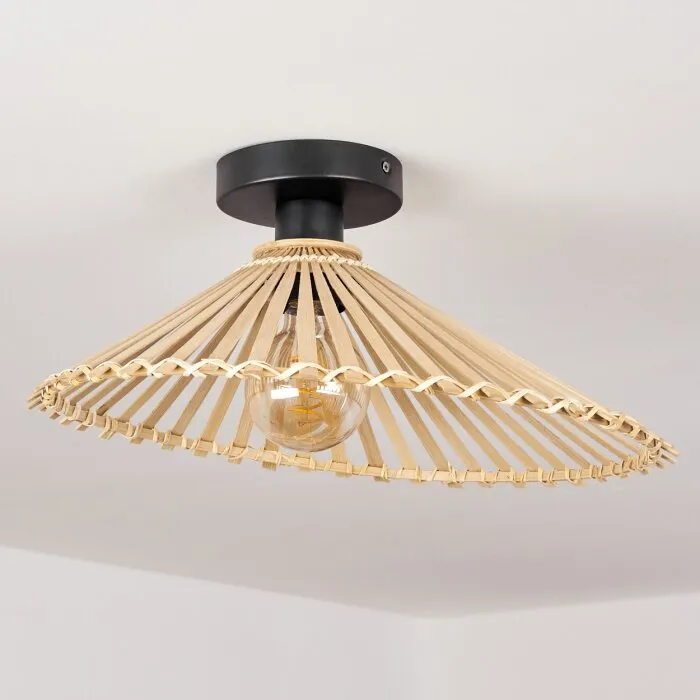 Callide Plafoniera Nero, 1-Luce