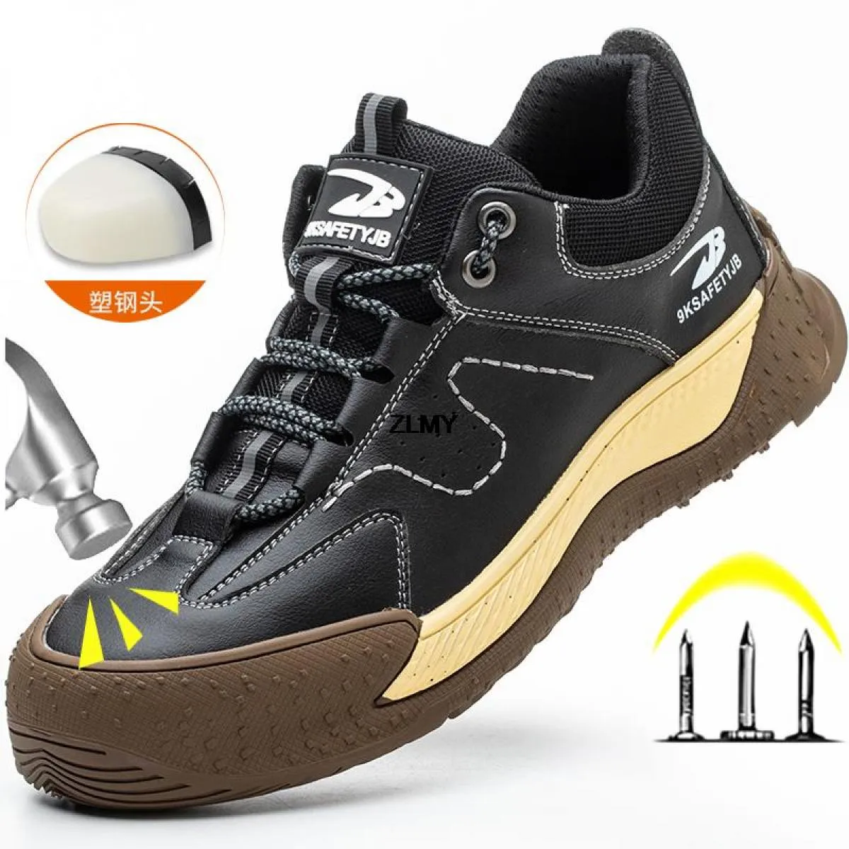 Calzature protettive in plastica Stivali antinfortunistici Saldatore Uomo Scarpe antinfortunistiche Weld New Men
