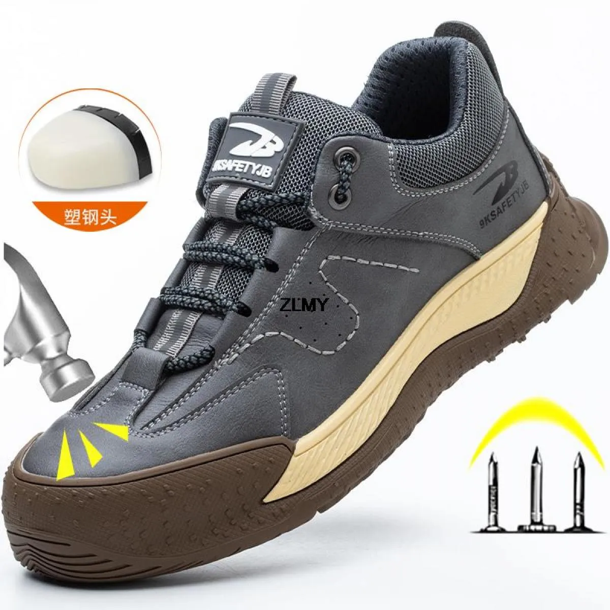 Calzature protettive in plastica Stivali antinfortunistici Saldatore Uomo Scarpe antinfortunistiche Weld New Men
