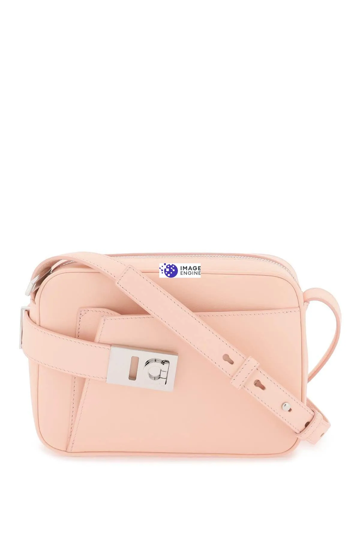 Camera bag in pelle liscia