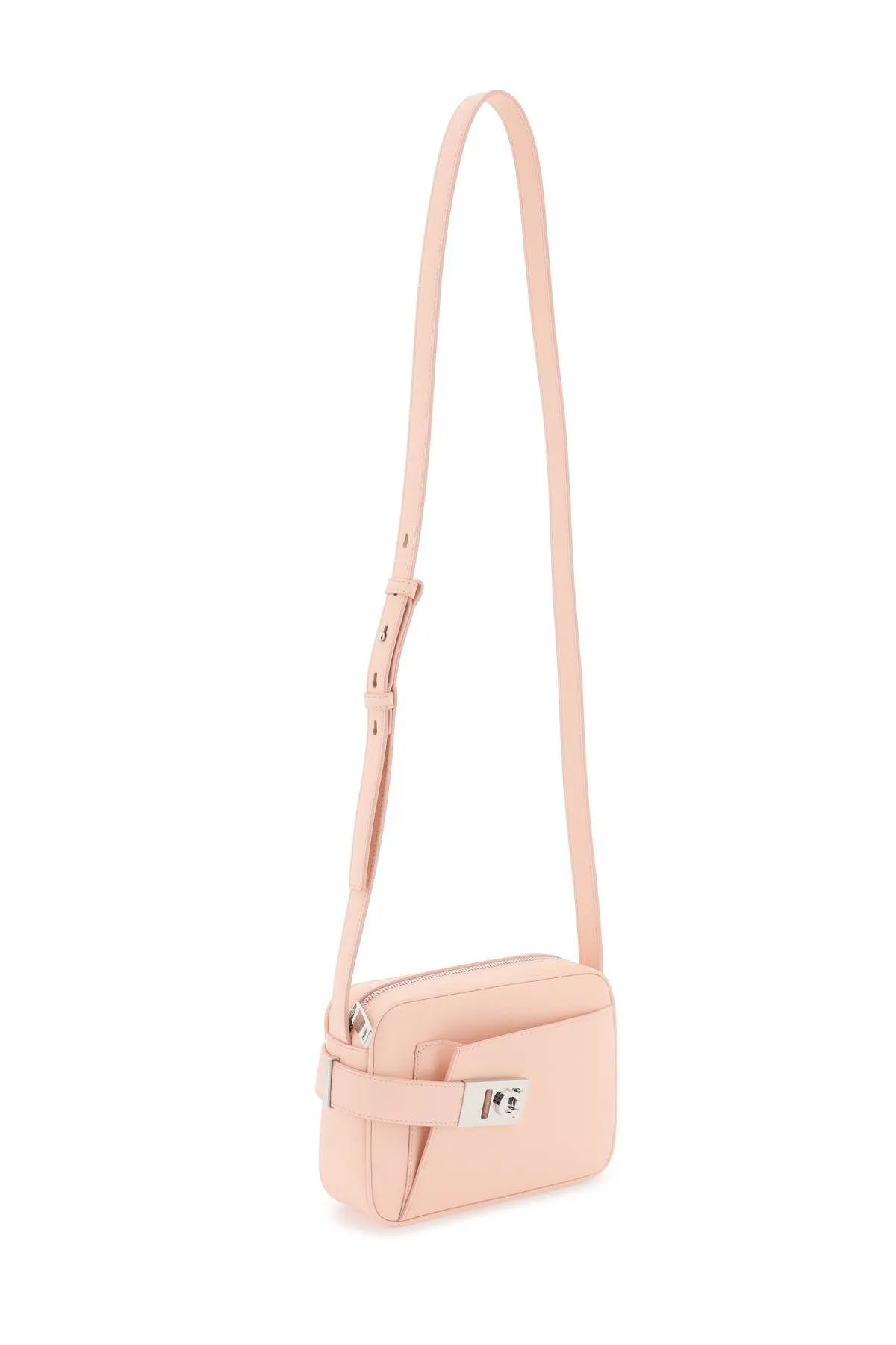 Camera bag in pelle liscia