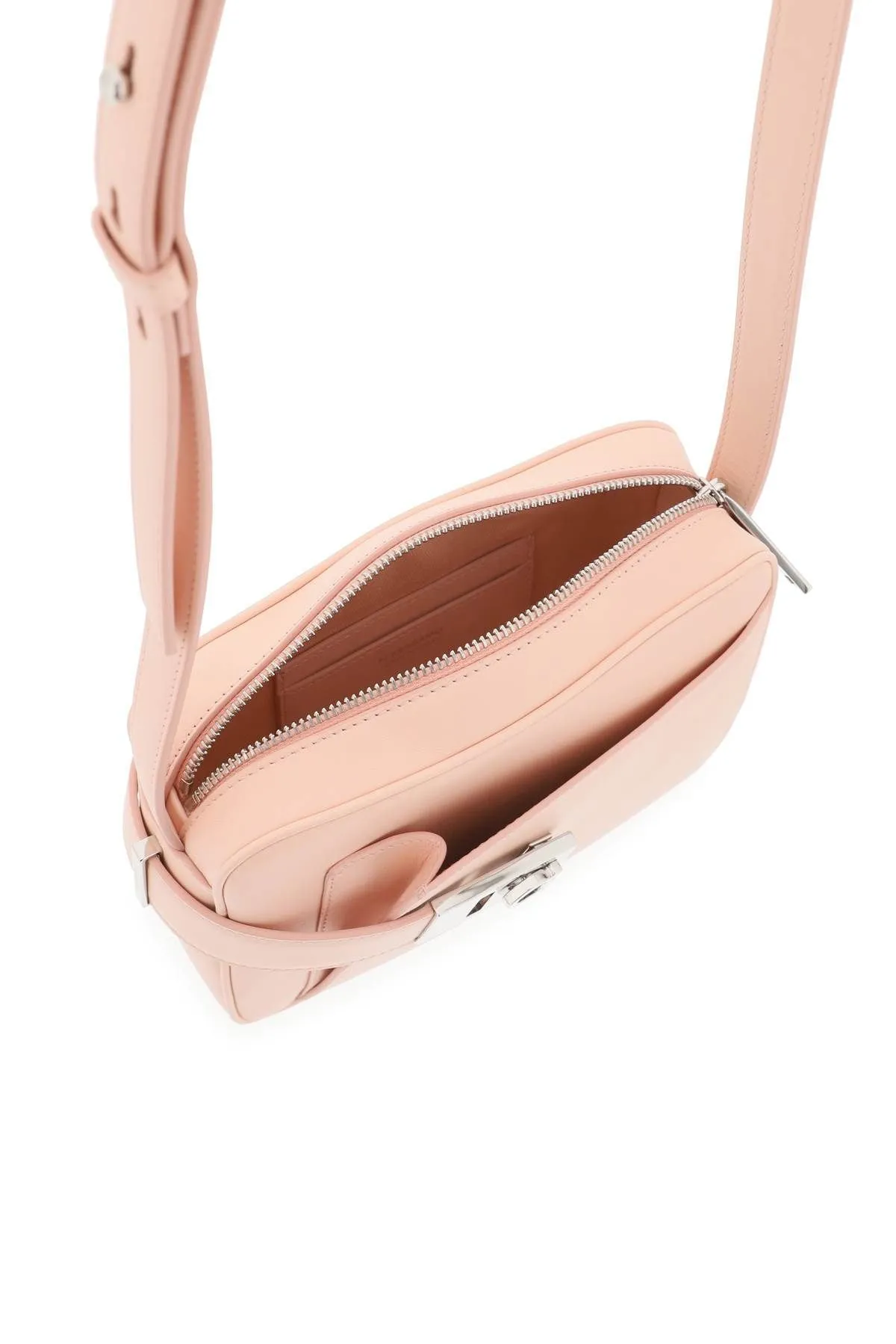 Camera bag in pelle liscia