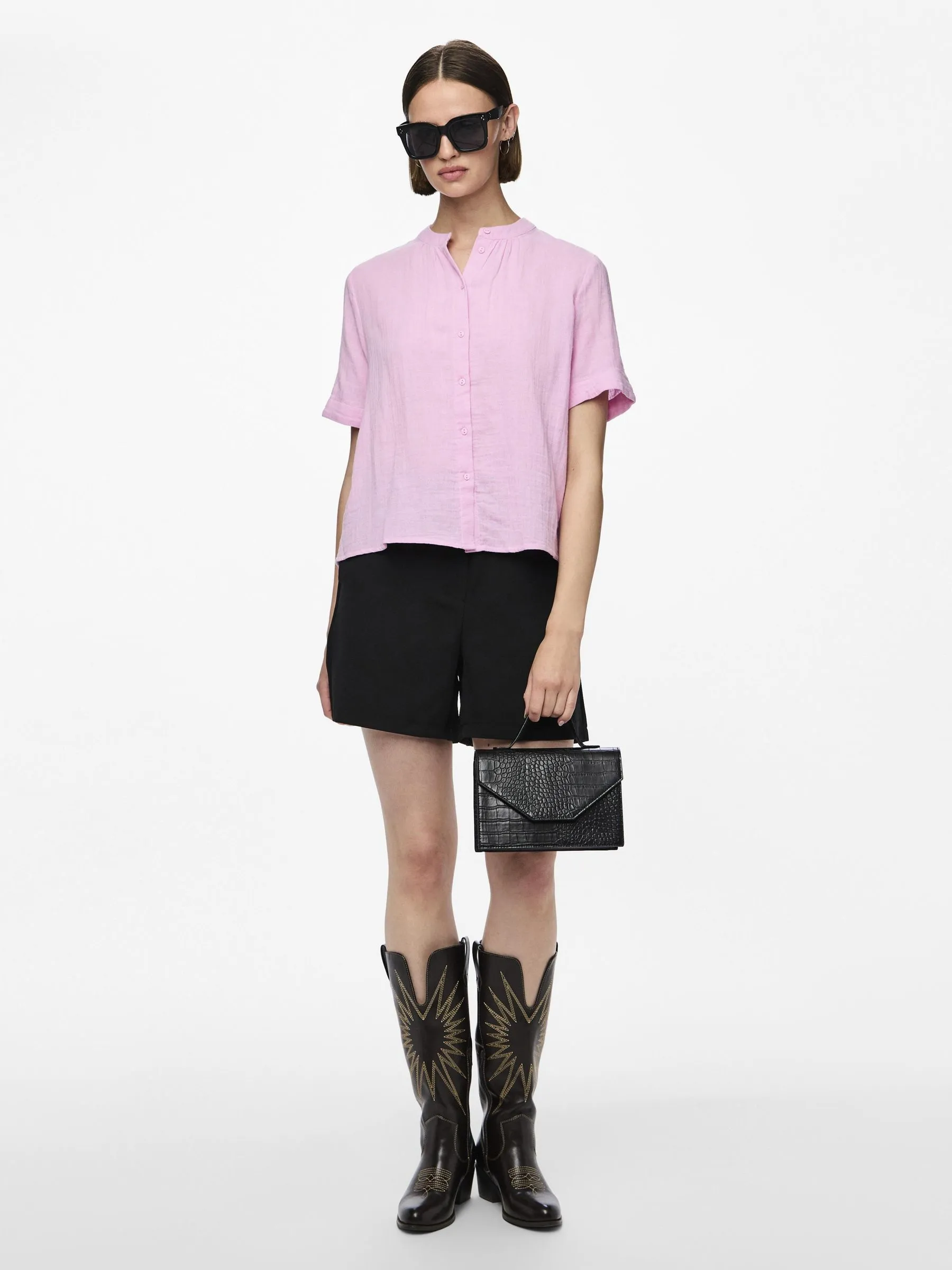 CAMICIA A MANICHE CORTE