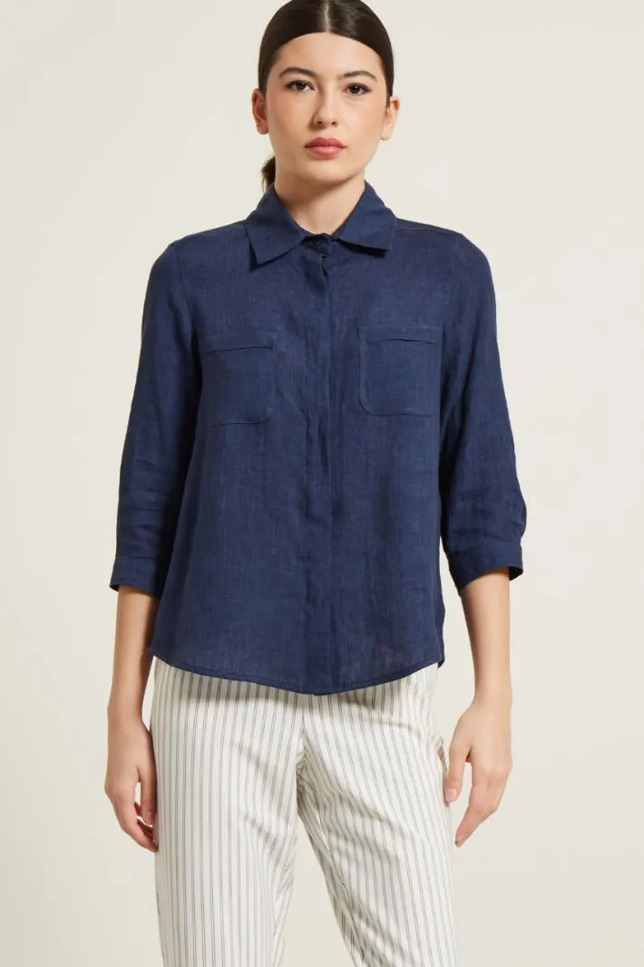 Camicia con maniche tre quarti