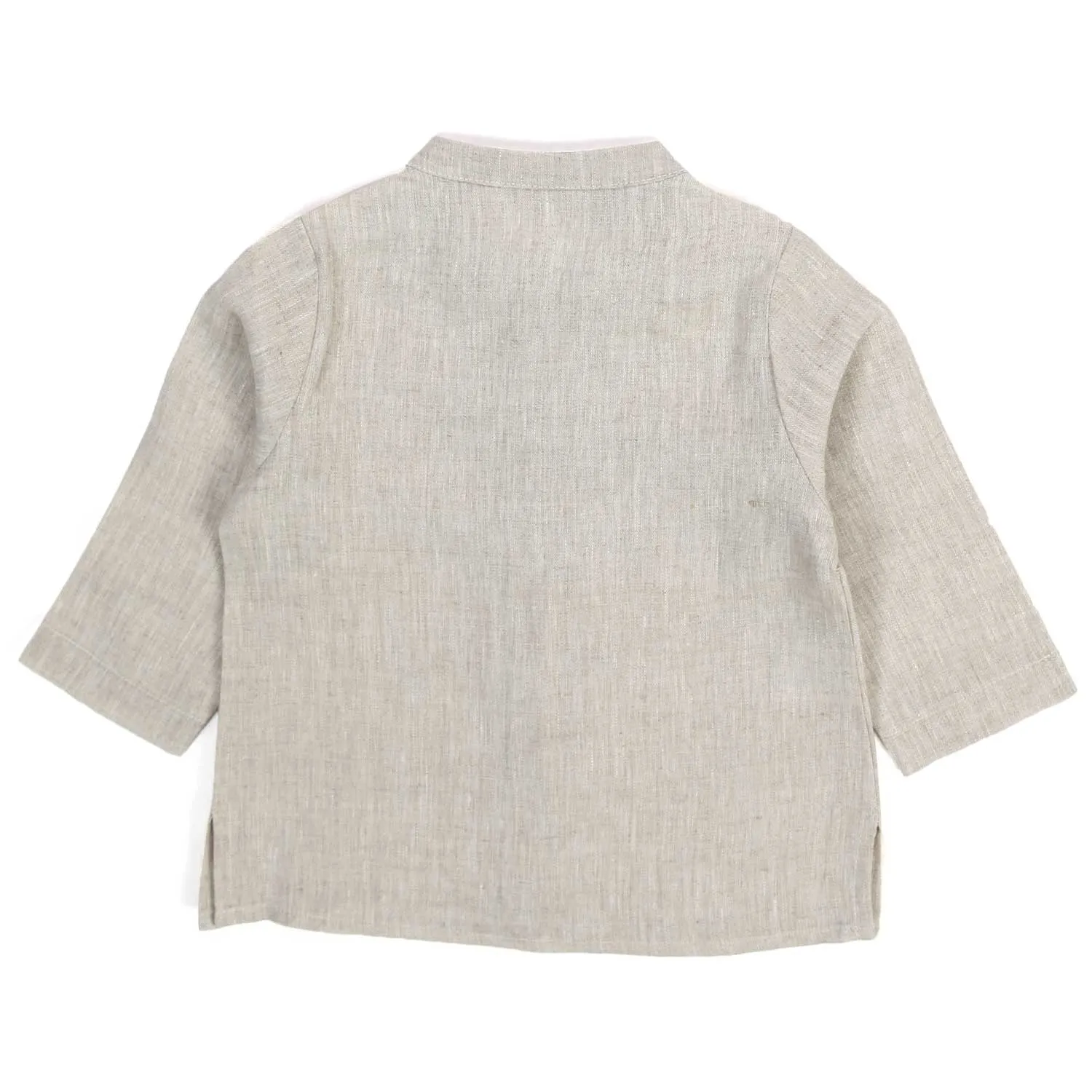 Camicia Di Lino Color Sabbia Bambino Baby