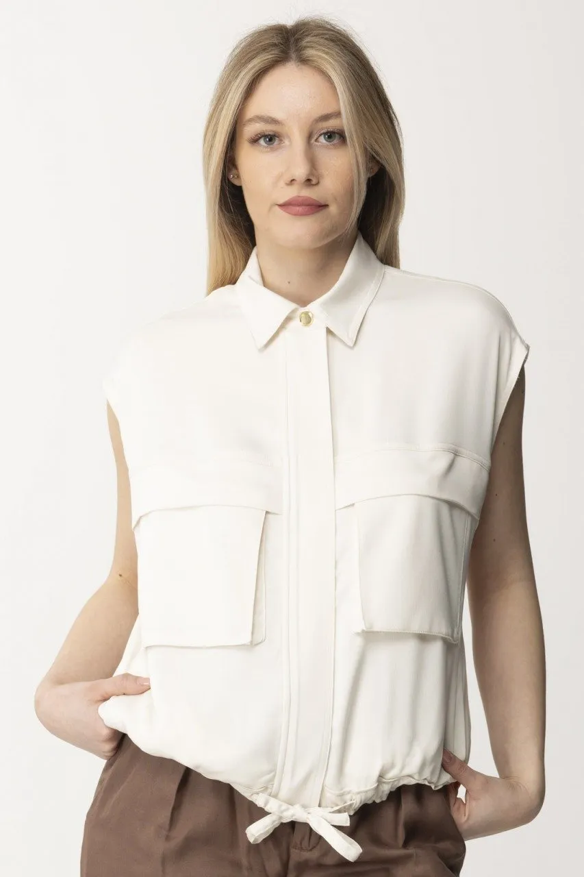 Camicia gilet ROSA FUMO BIANCO