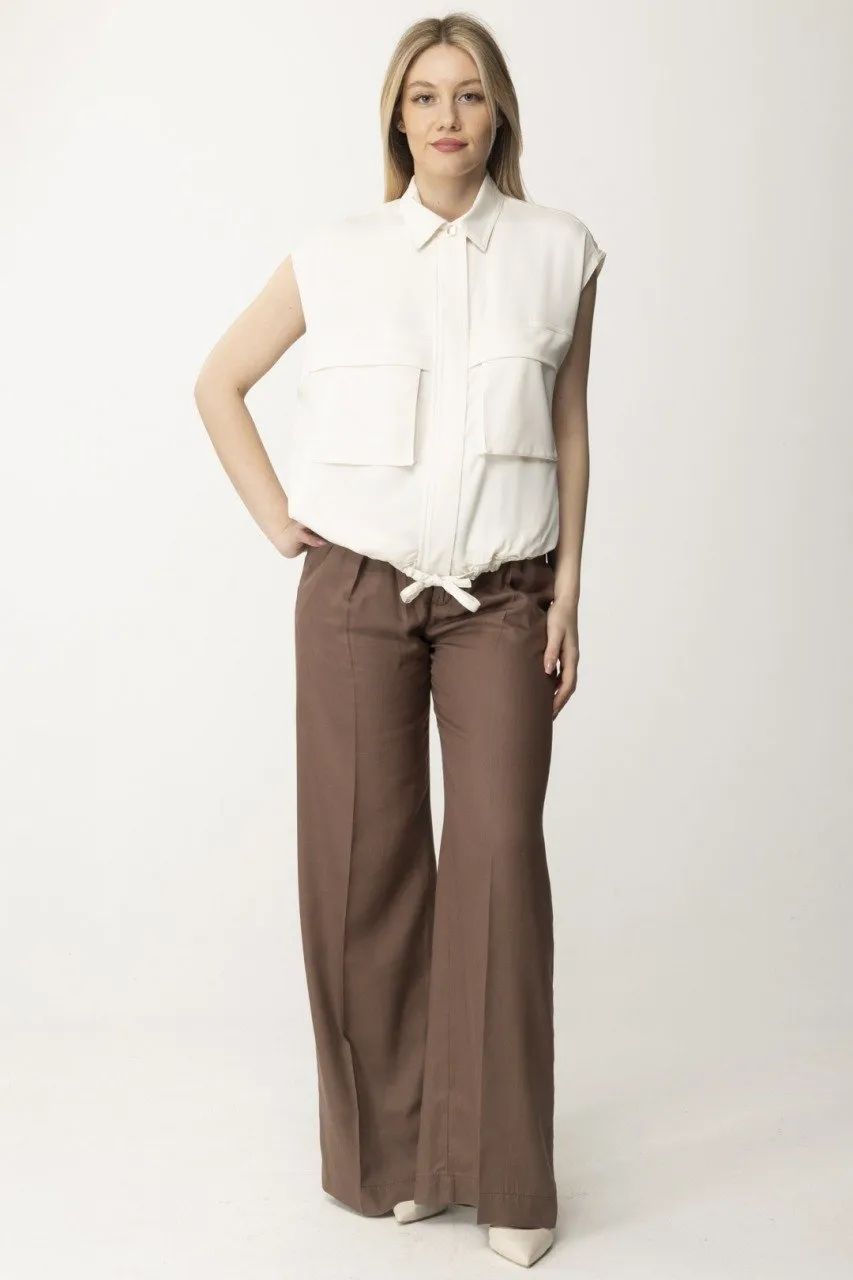Camicia gilet ROSA FUMO BIANCO