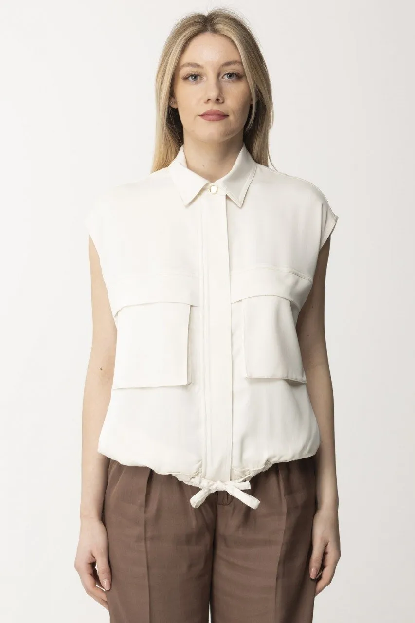 Camicia gilet ROSA FUMO BIANCO