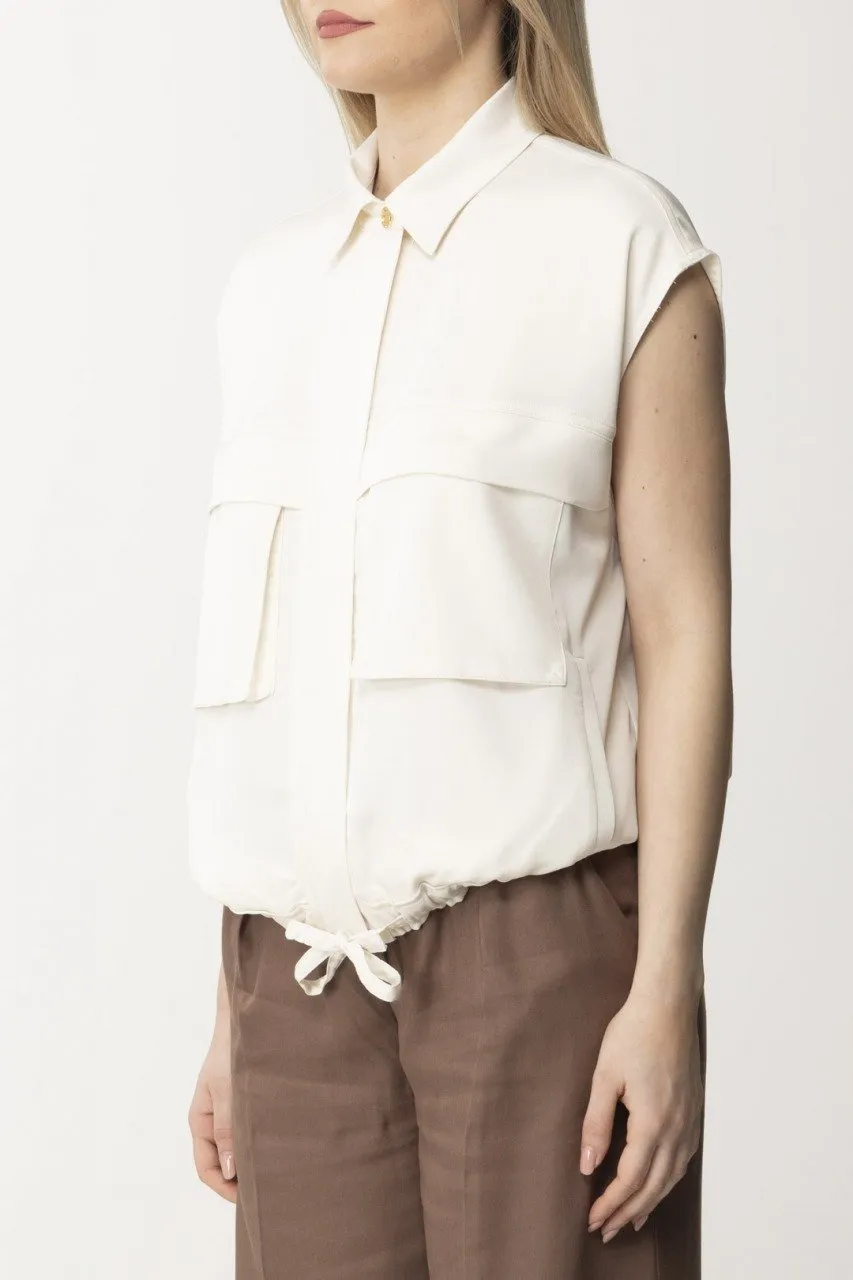 Camicia gilet ROSA FUMO BIANCO