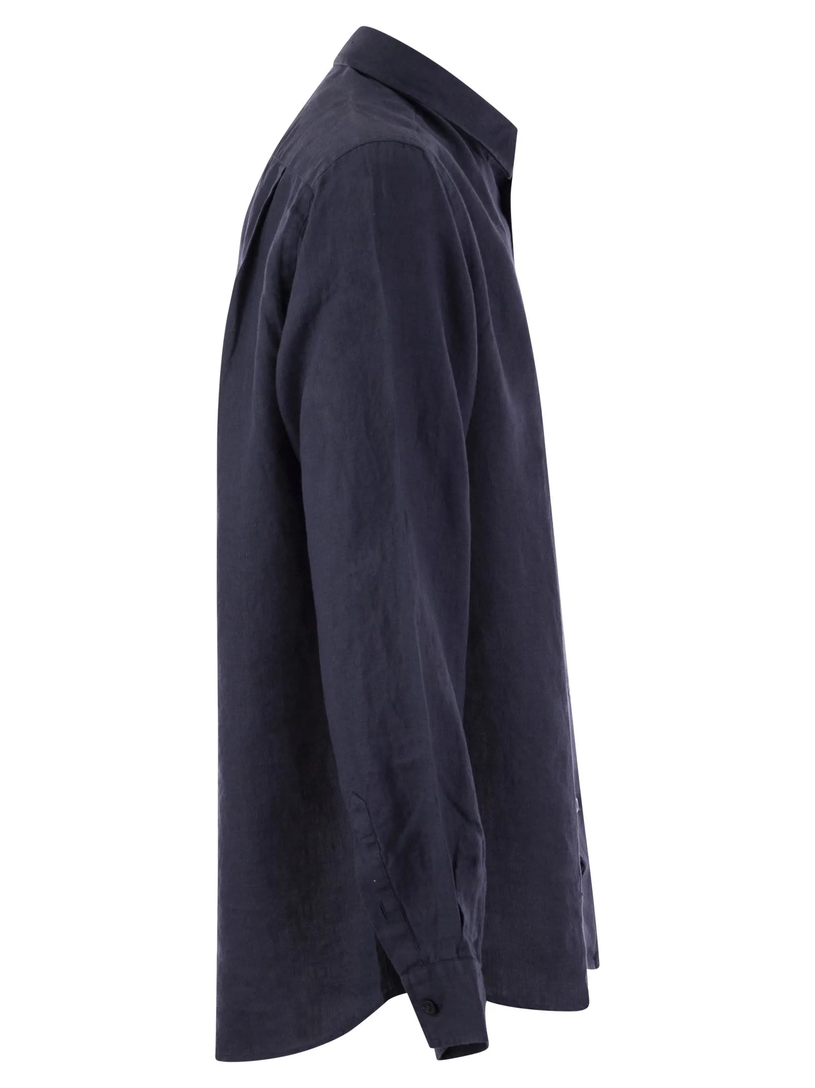 Camicia in lino a maniche lunghe
