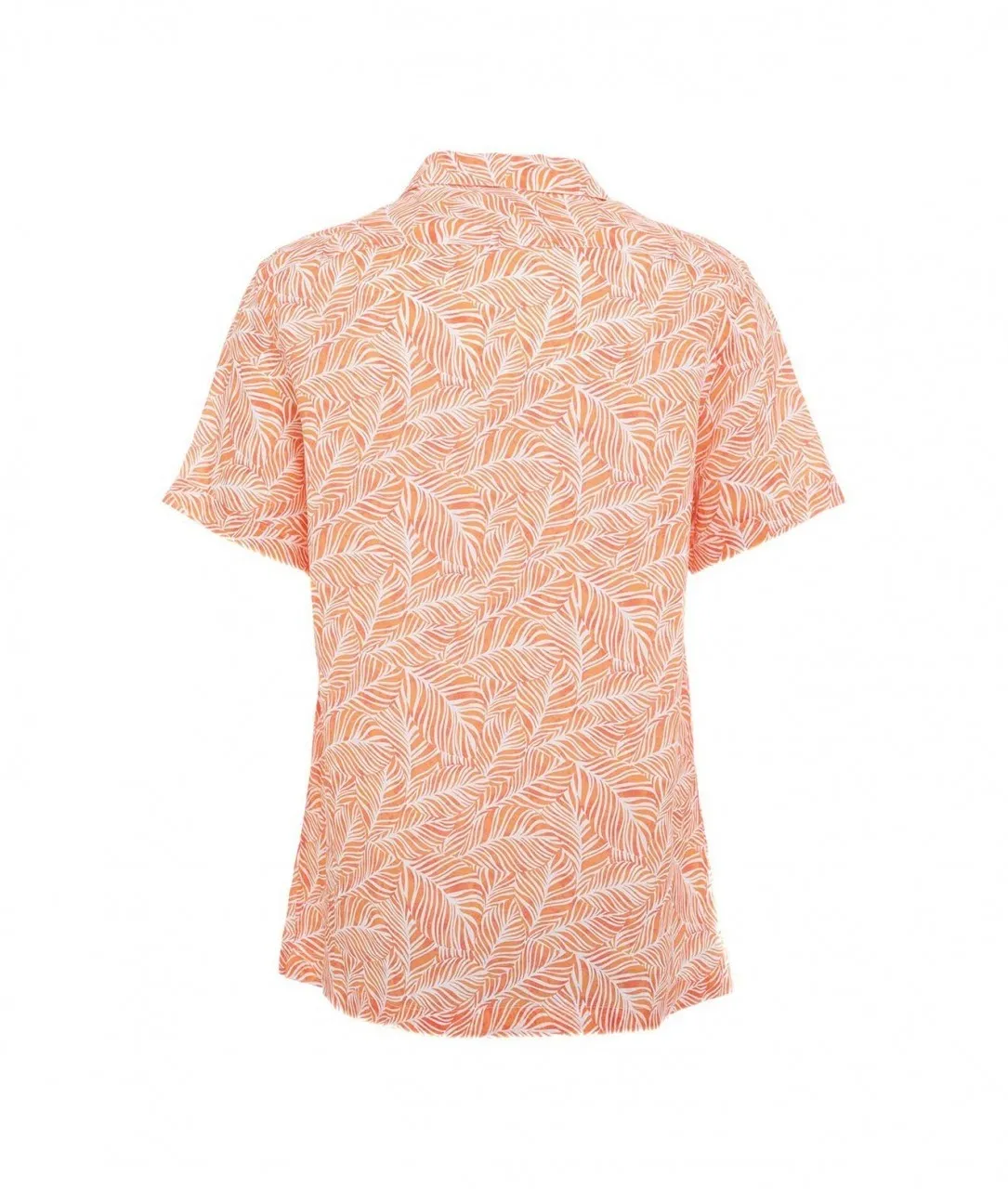 Camicia in lino arancione arancione