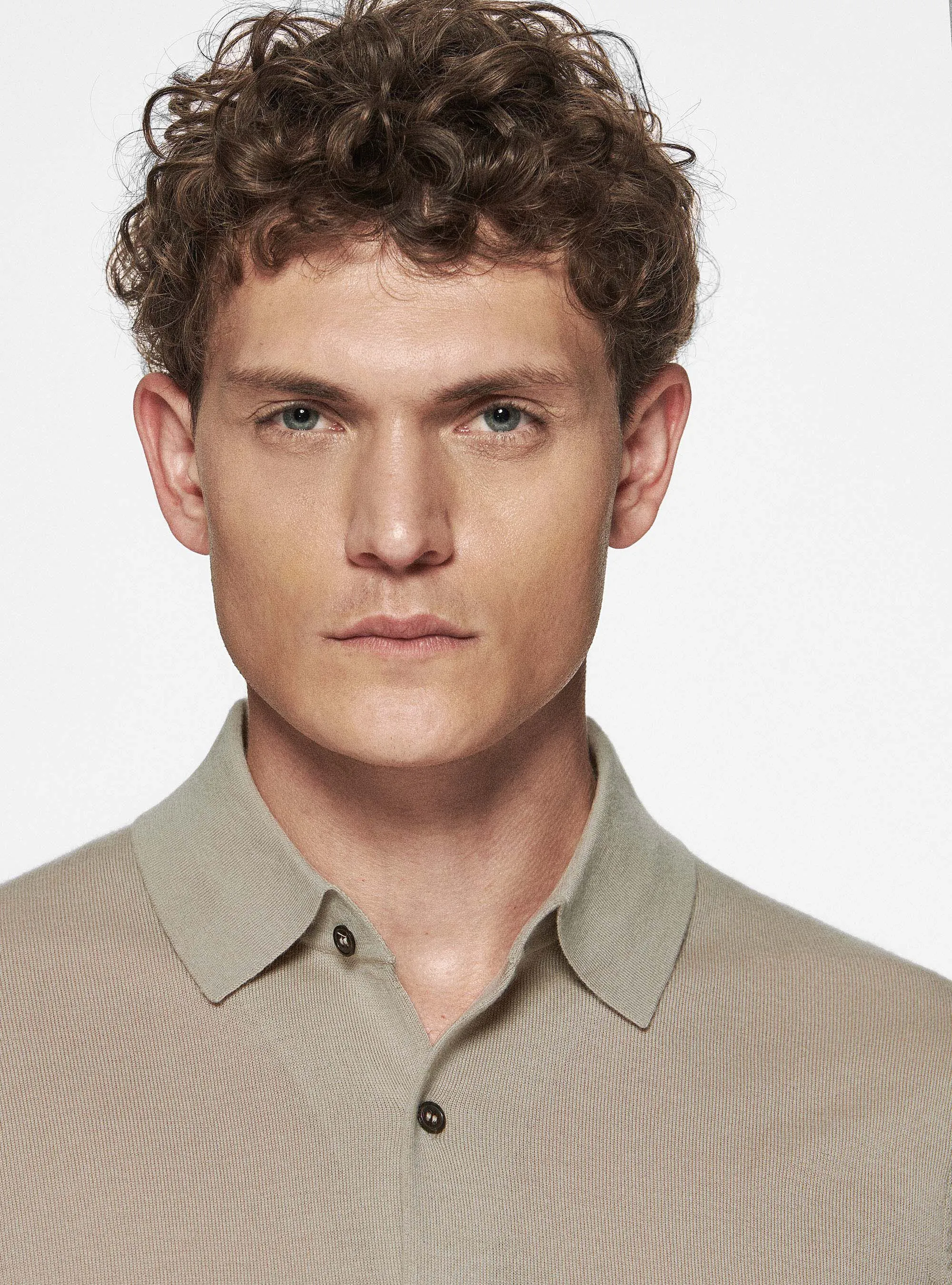 Camicia in maglia in pura lana merino extrafine
