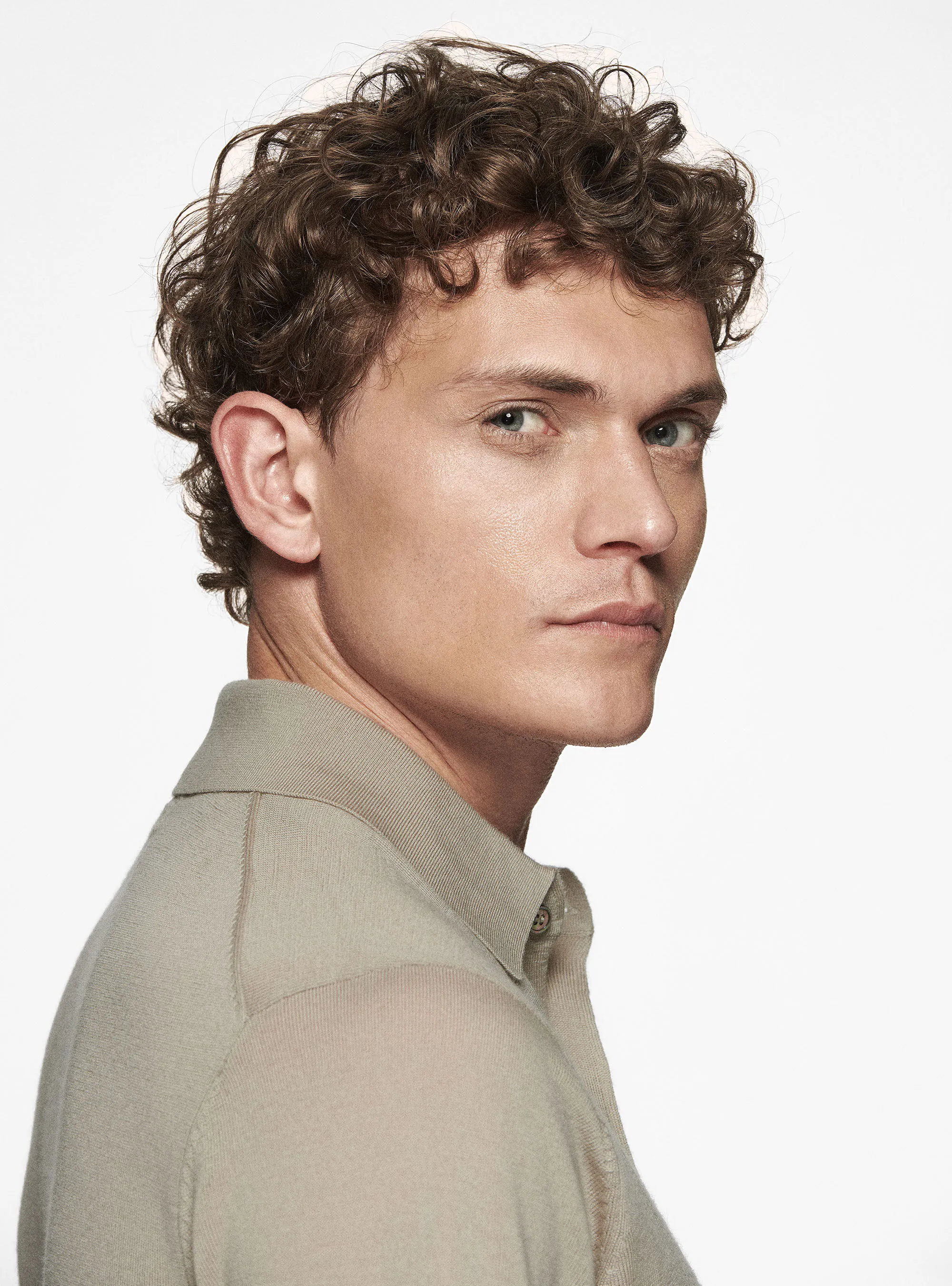 Camicia in maglia in pura lana merino extrafine