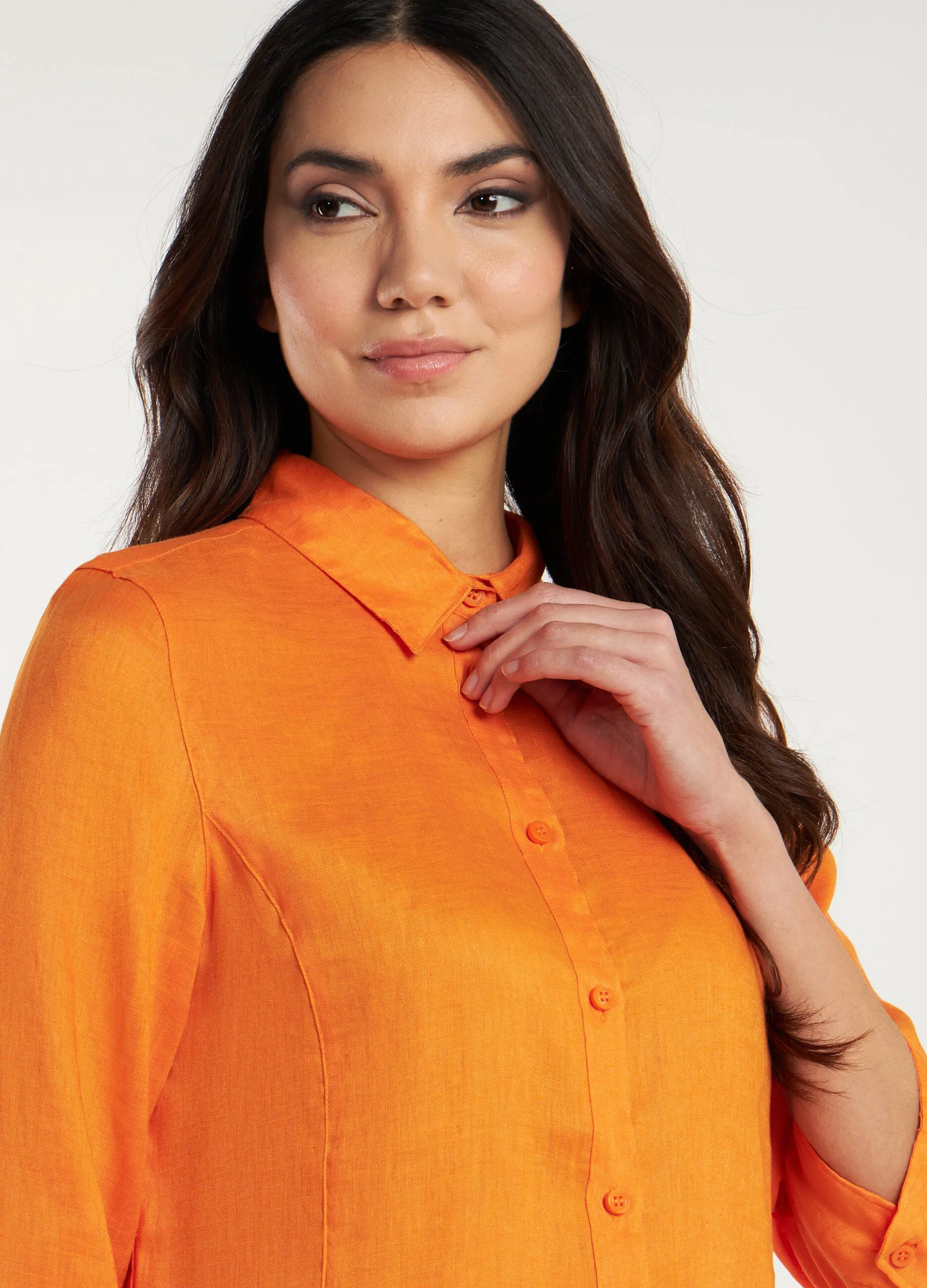 Camicia in puro lino donna