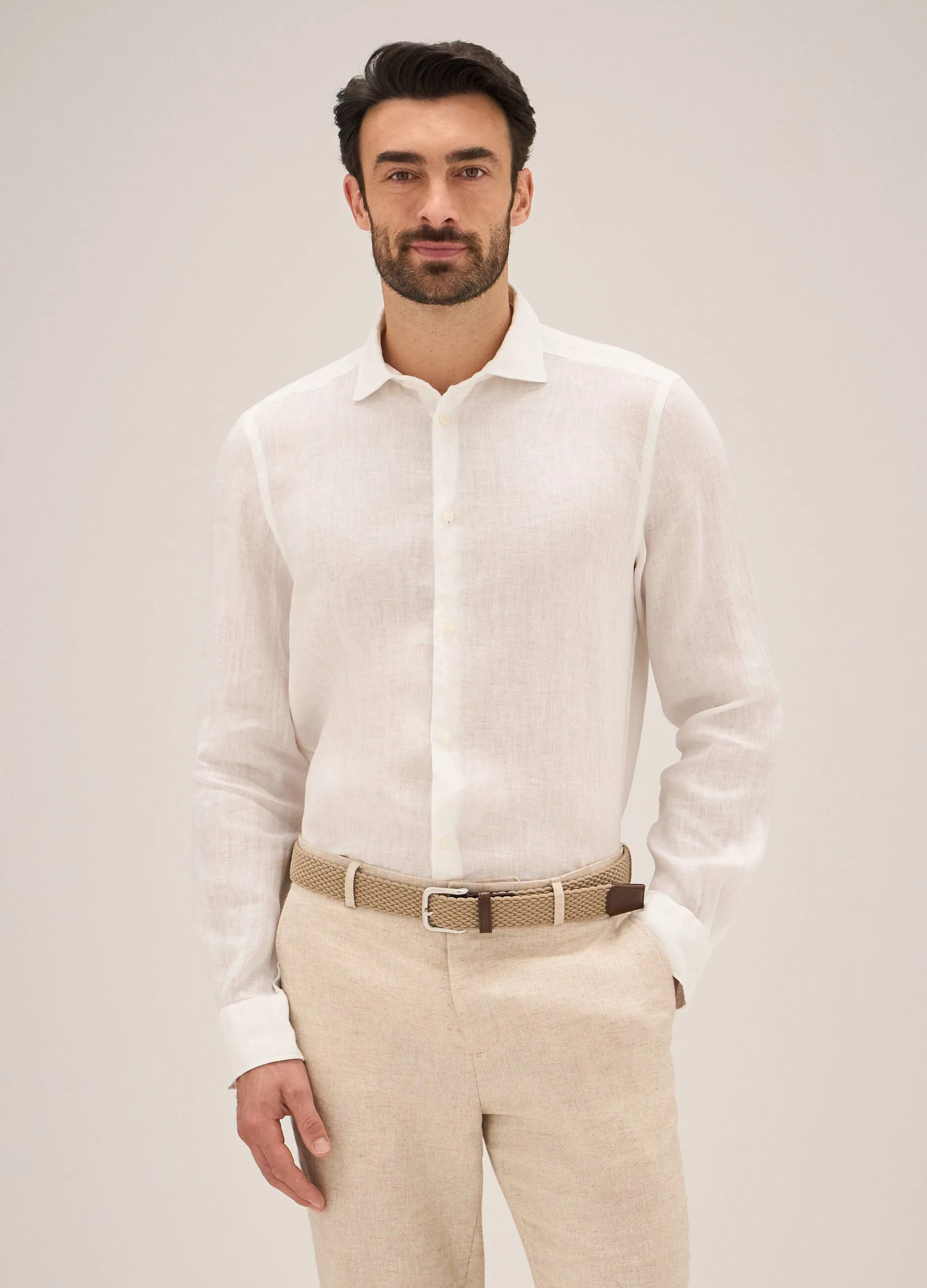 Camicia in puro lino Rumford uomo