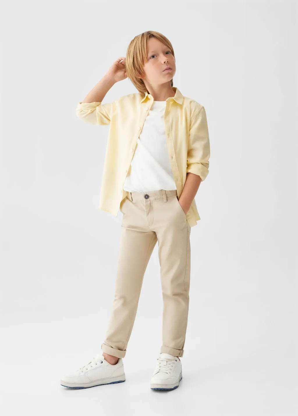 Camicia regular-fit lino