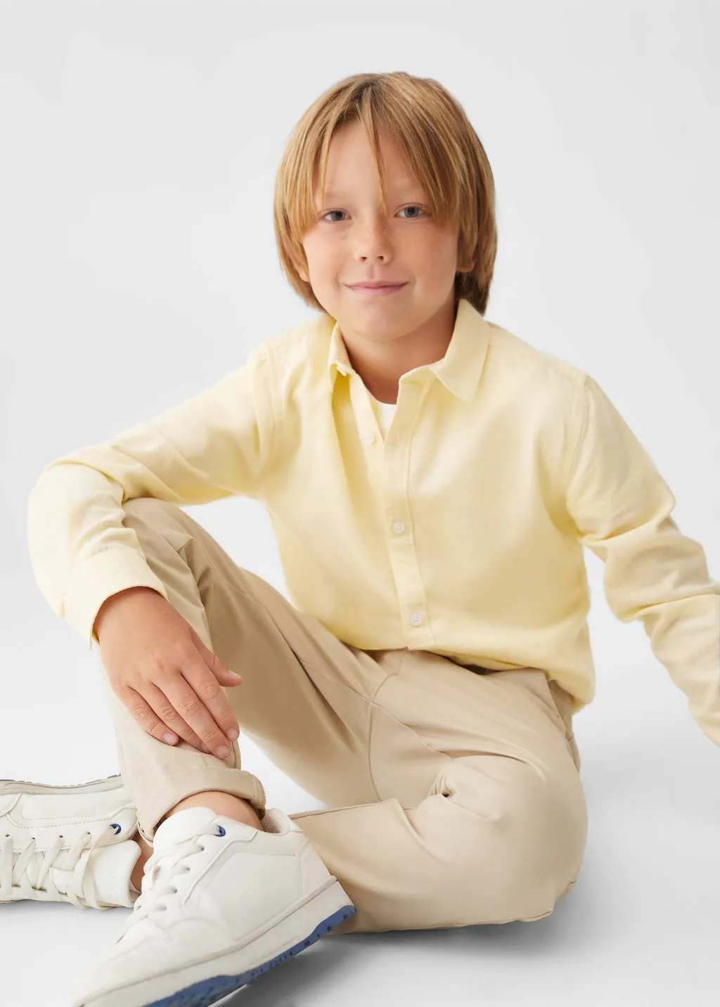 Camicia regular-fit lino