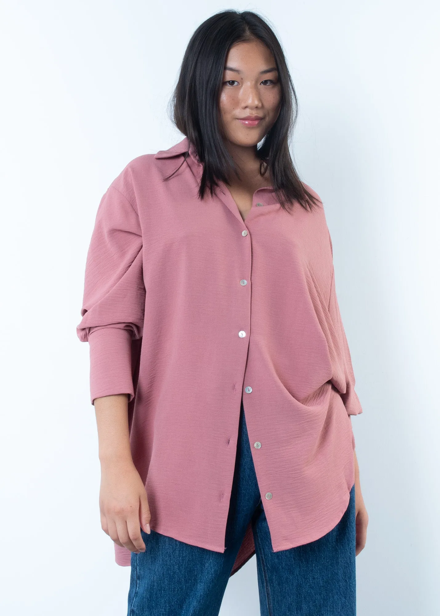Camicia testurizzata oversize