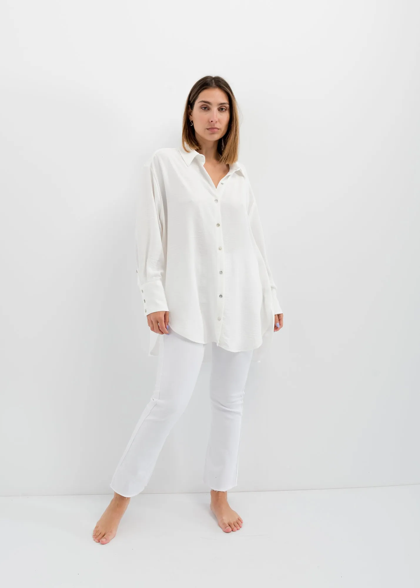 Camicia testurizzata oversize