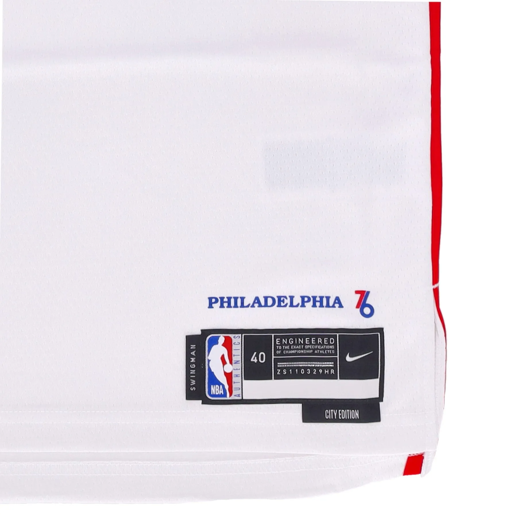 Canotta Basket Uomo Nba City Edition 22 Dri-fit Swingman Jersey No 21 Joel Embiid Phi76e White