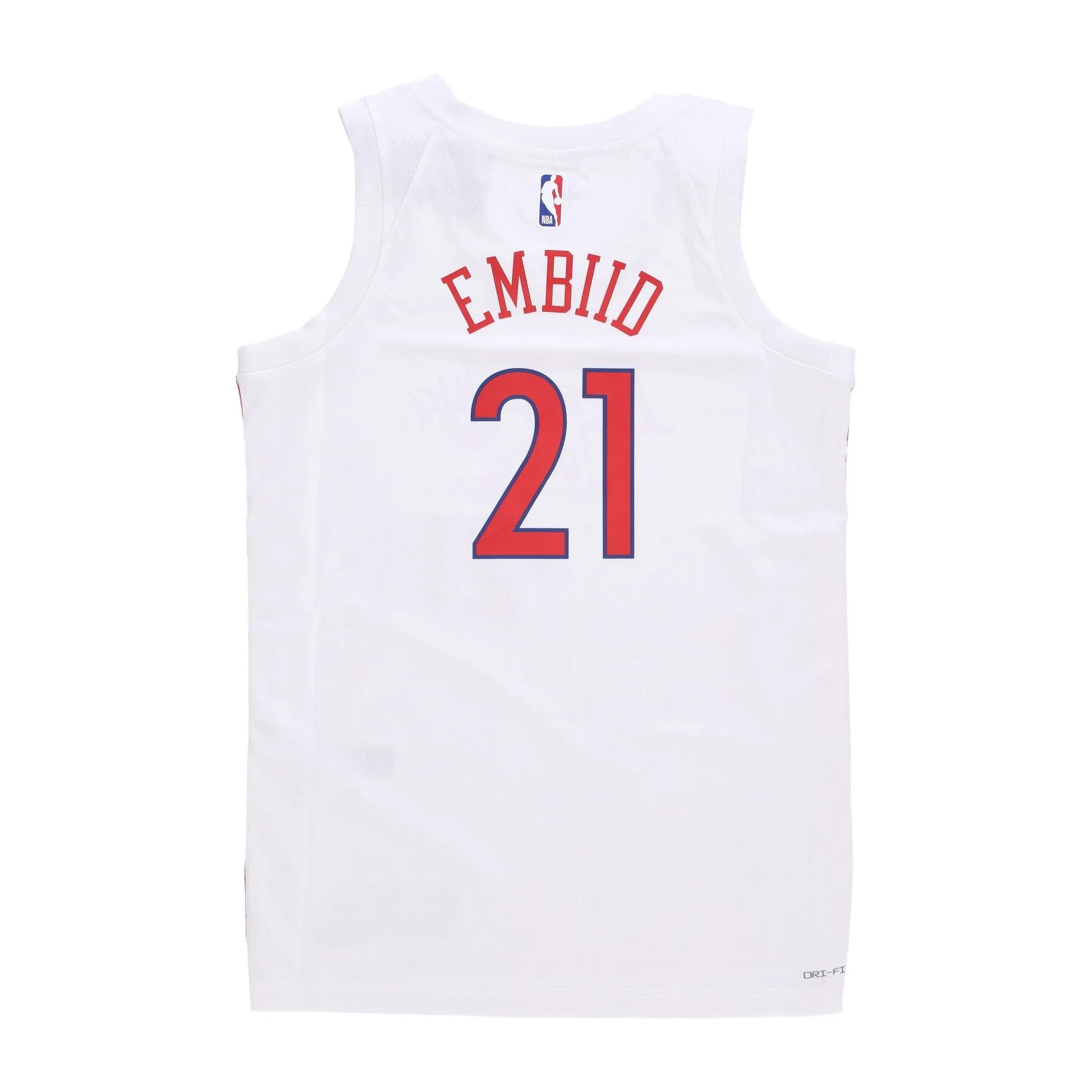 Canotta Basket Uomo Nba City Edition 22 Dri-fit Swingman Jersey No 21 Joel Embiid Phi76e White