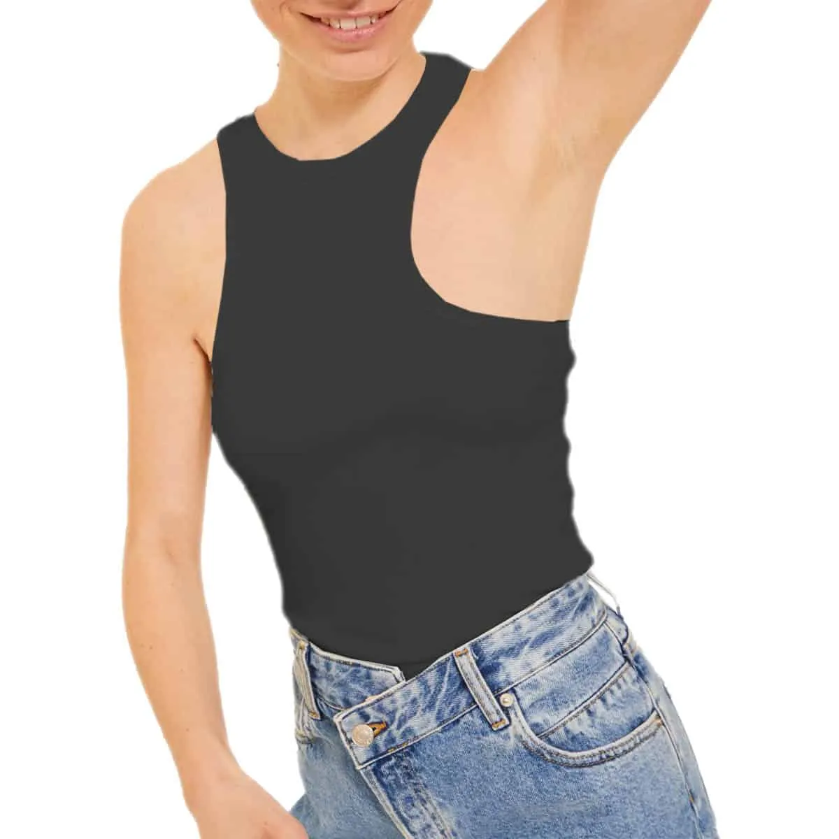 Canotta Spalla Asimmetrica Costine FULA Donna JJXX