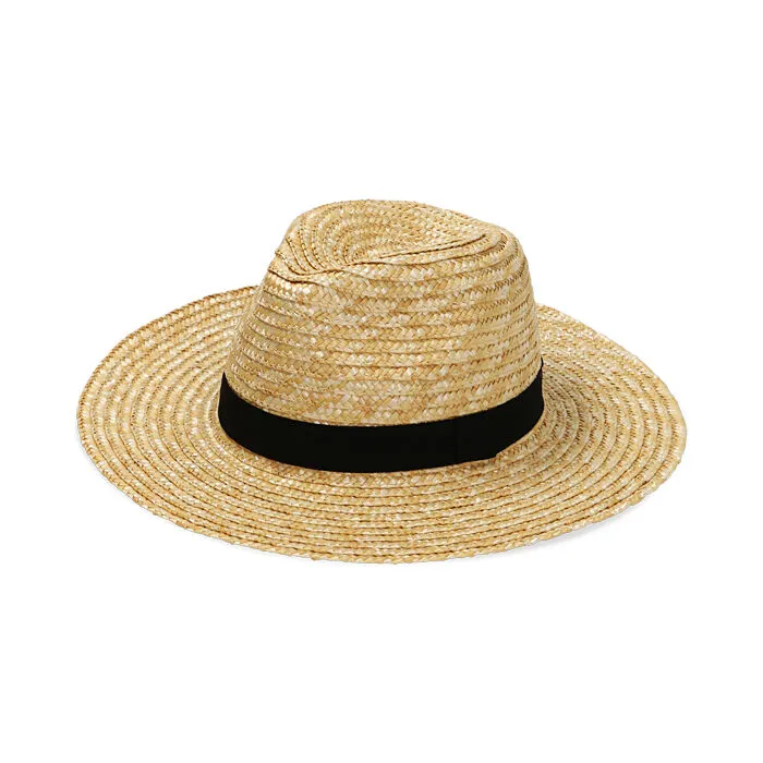 Cappello beige in paglia