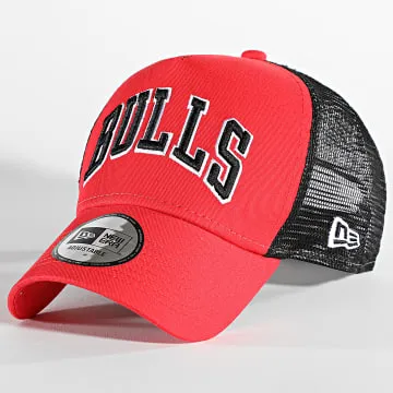 Cappello Trucker Chicago Bulls Team Script Rosso Nero