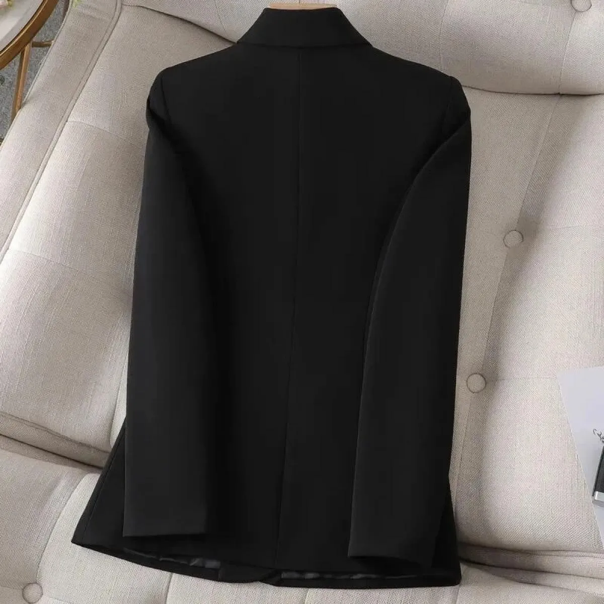 Cappotto blazer formale da donna nero kaki Giacca da donna a maniche lunghe Giacca da ufficio da donna Abbigliamento da lavoro P