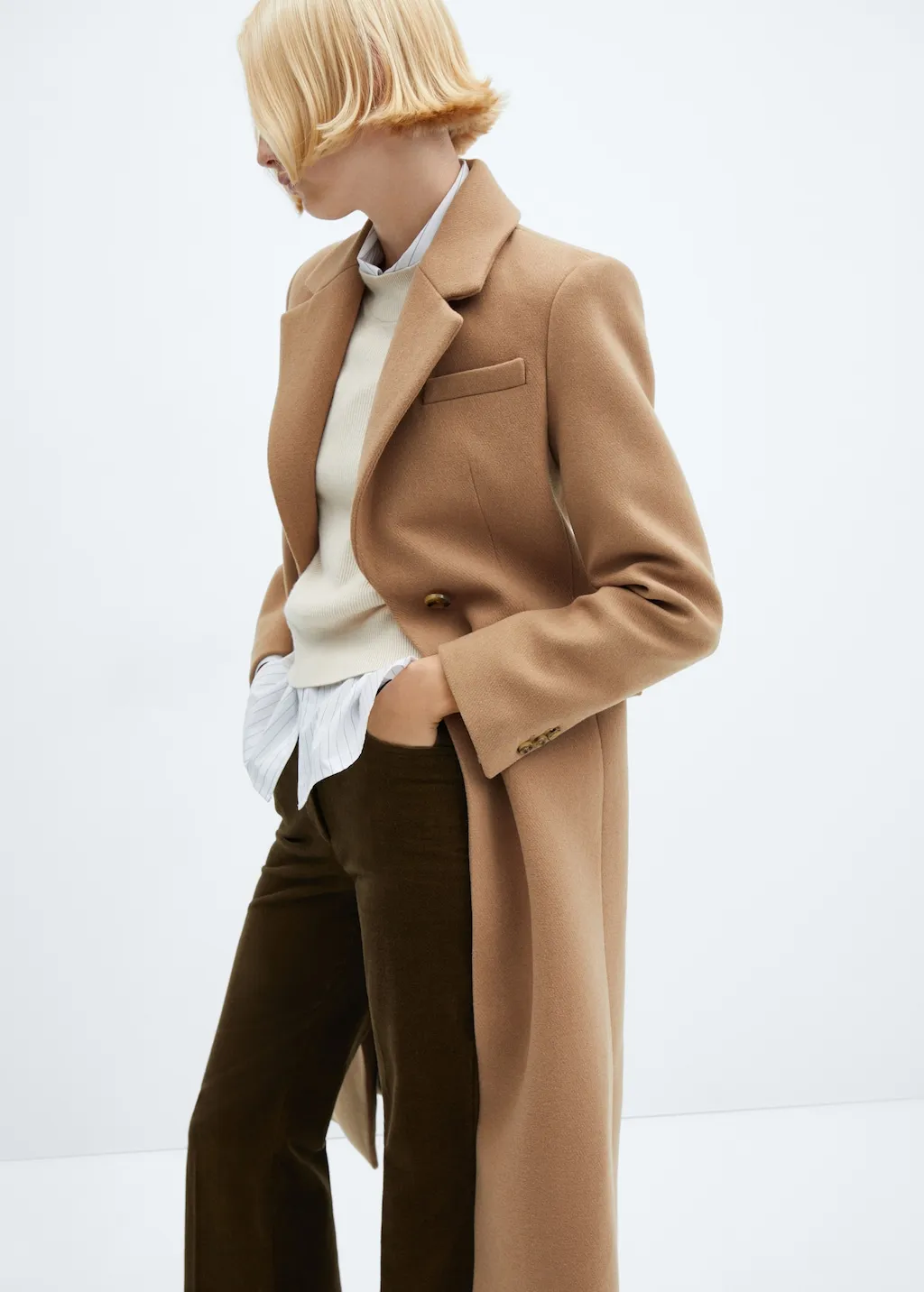 Cappotto lana avvitato