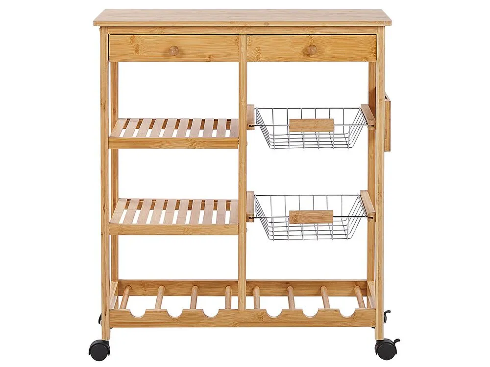 Carrello portavivande MORINO Legno di bambù Marrone chiaro