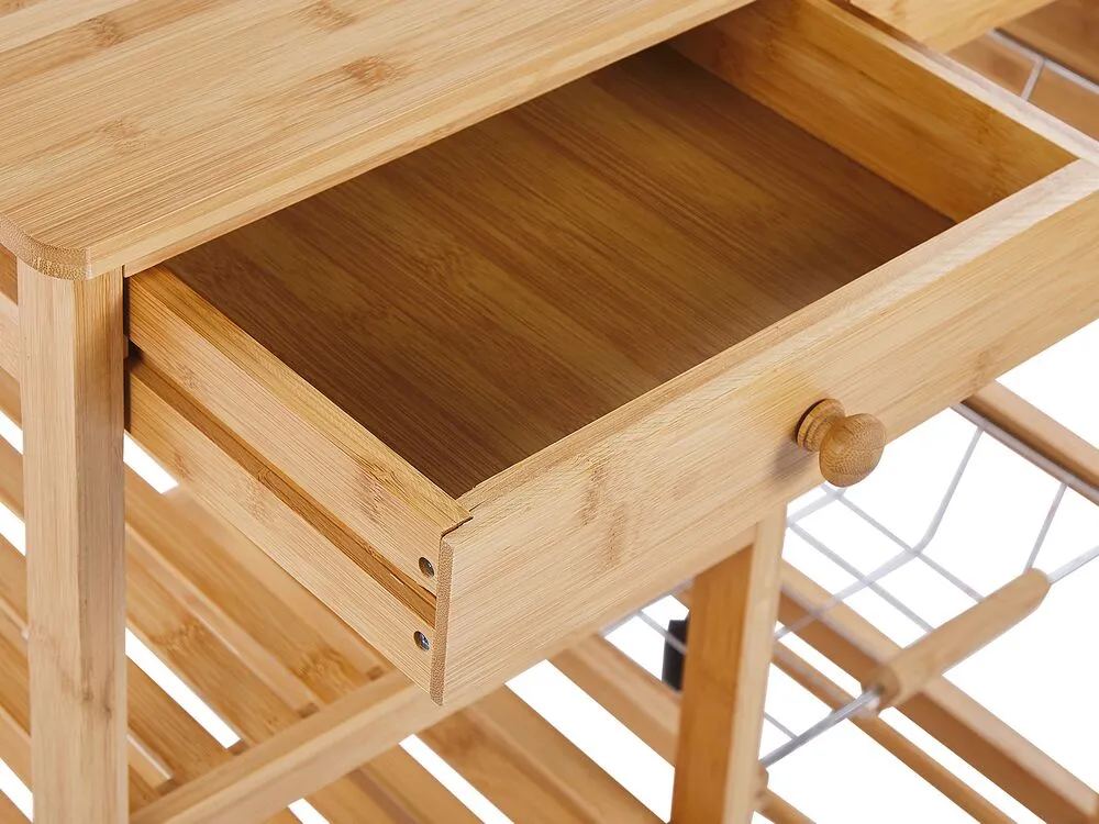 Carrello portavivande MORINO Legno di bambù Marrone chiaro