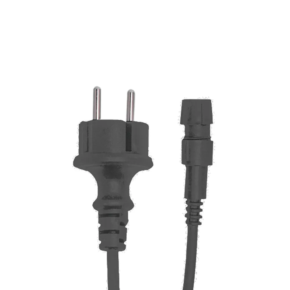 Catena di luci pendente 10 metri per 10 lampadine E27 IP54 Nera Wisdom