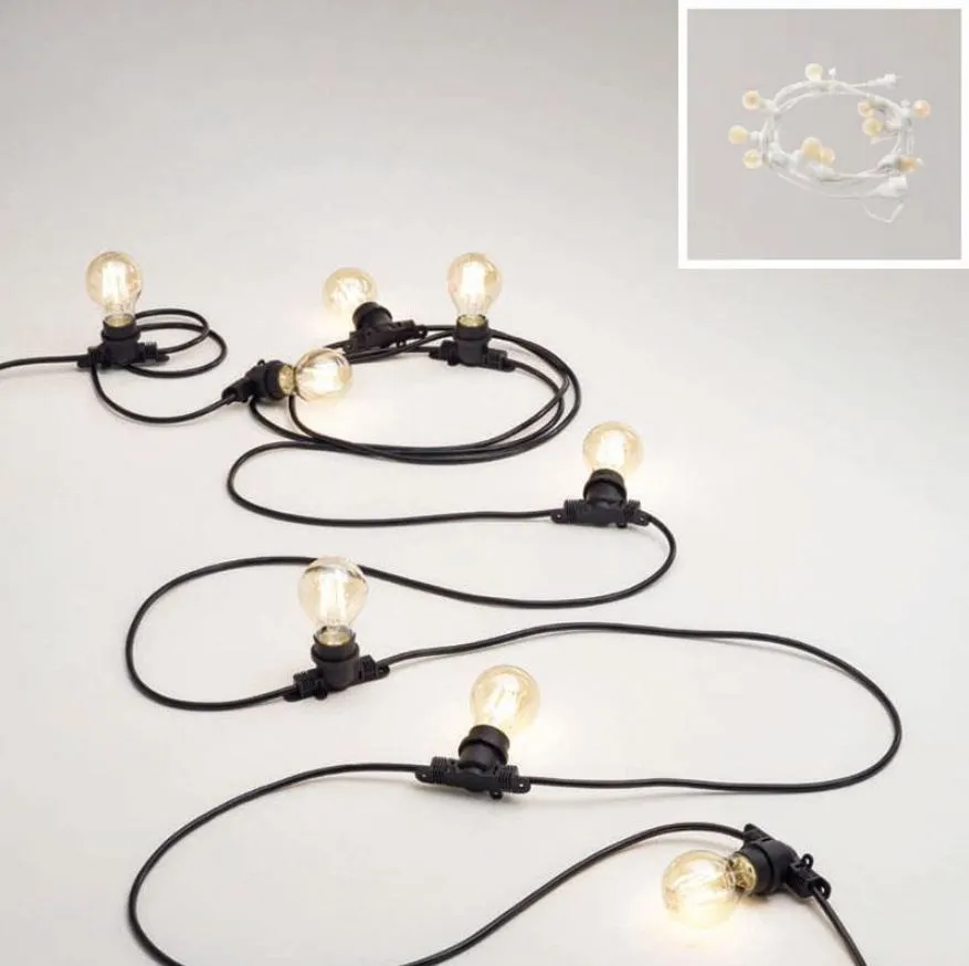 Catena Luminosa Da Giardino 10 Metri 10xE14 IP44 Andromeda Gea Led