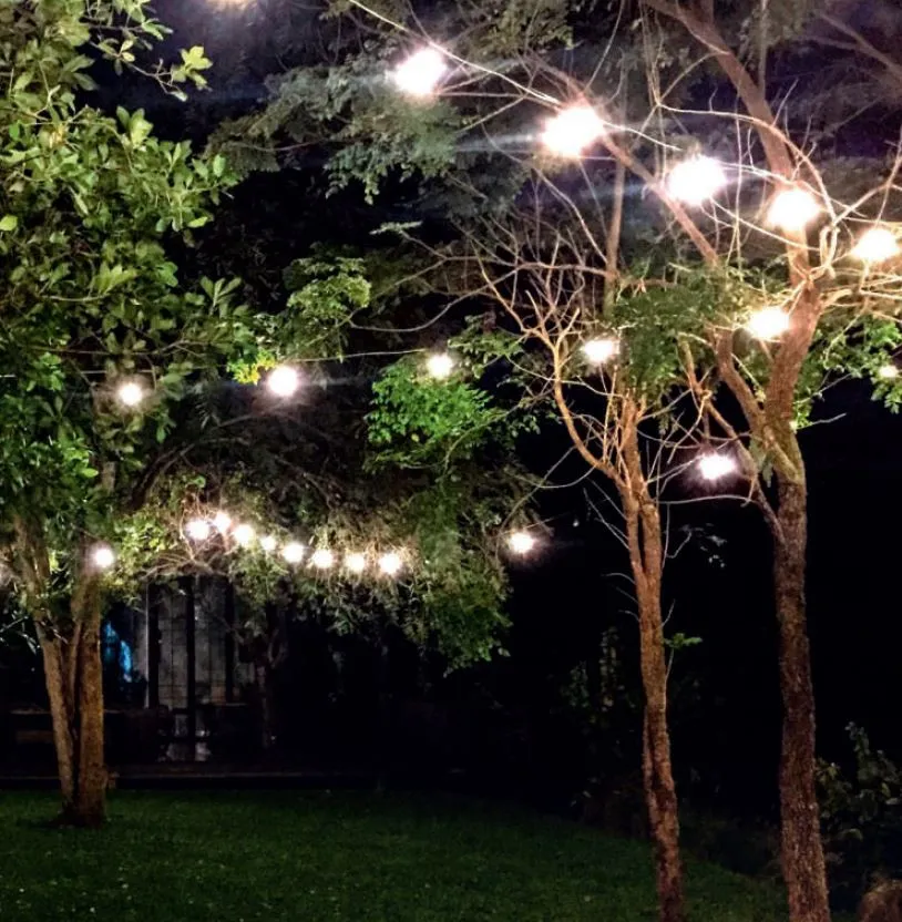 Catena Luminosa Da Giardino 10 Metri 10xE14 IP44 Andromeda Gea Led