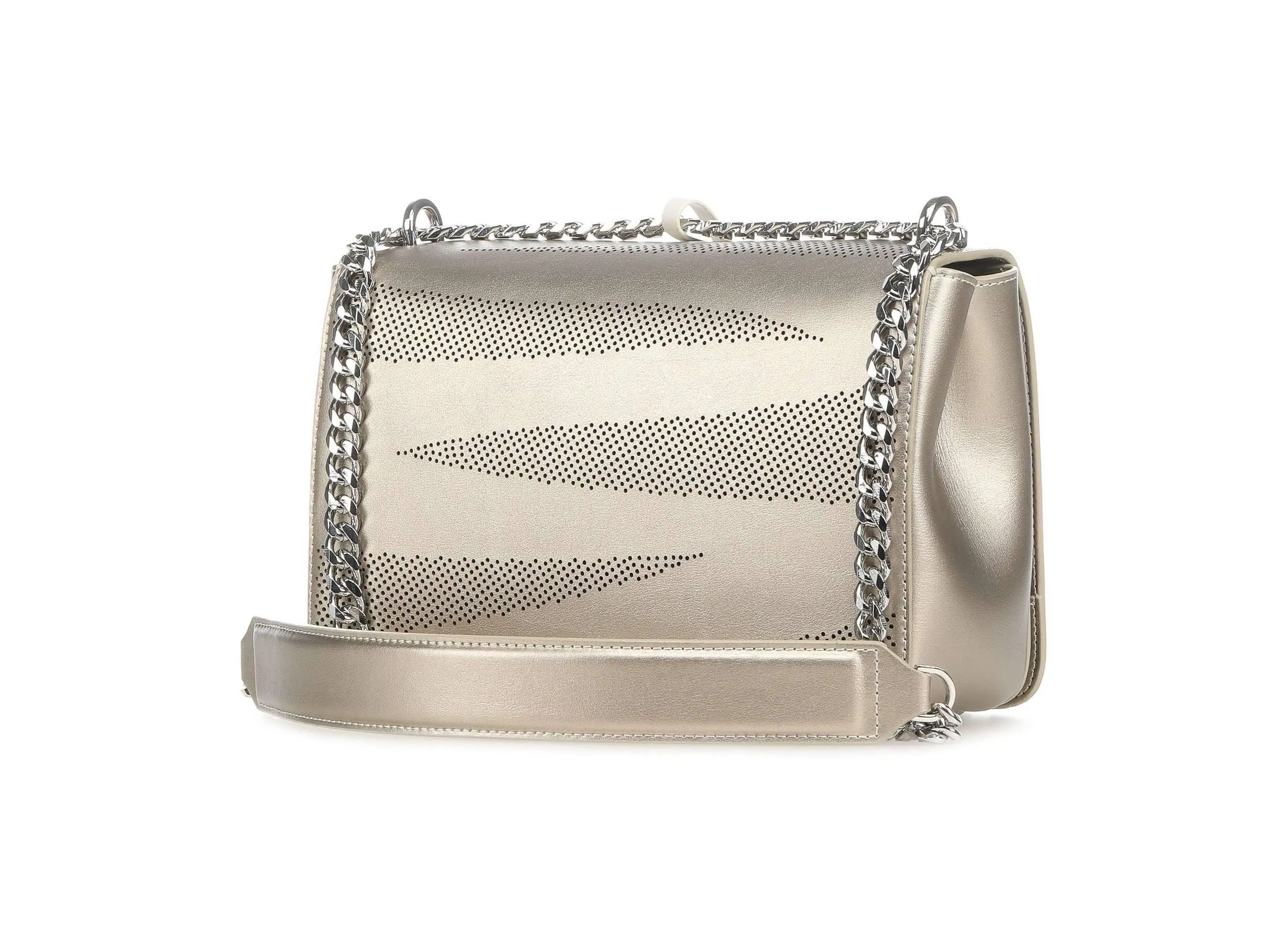 CAVALLI Class City Zebra Borsa Pelle Platinum Nude CMY001