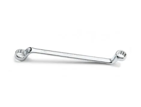 CHIAVI POLIGONALI DOPPIE CURVE PROFONDE CROMATE 90 25X28