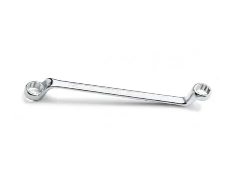 CHIAVI POLIGONALI DOPPIE CURVE PROFONDE CROMATE 90 25X28