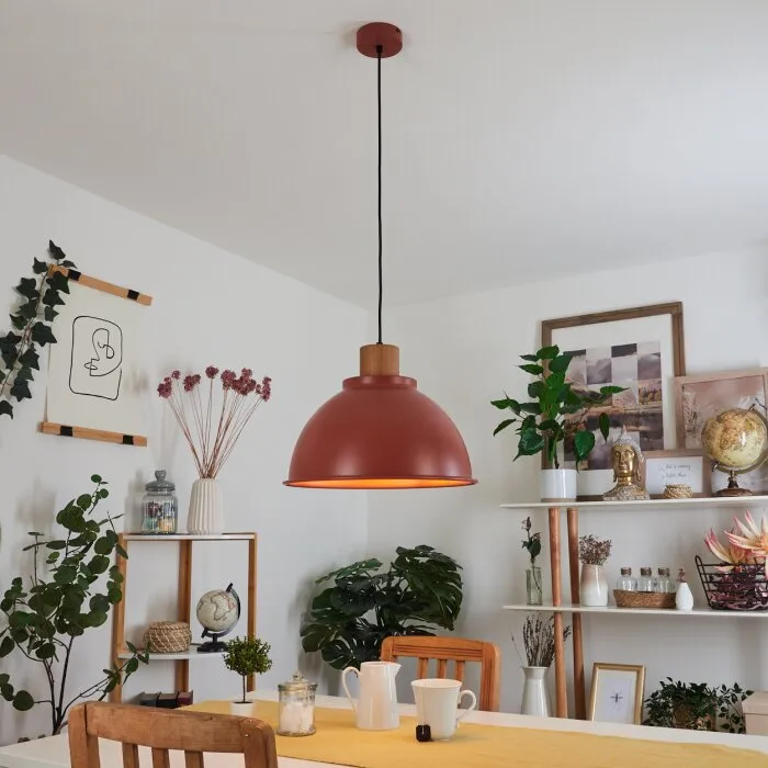 Chipou Lampada a Sospensione Rosso, 1-Luce