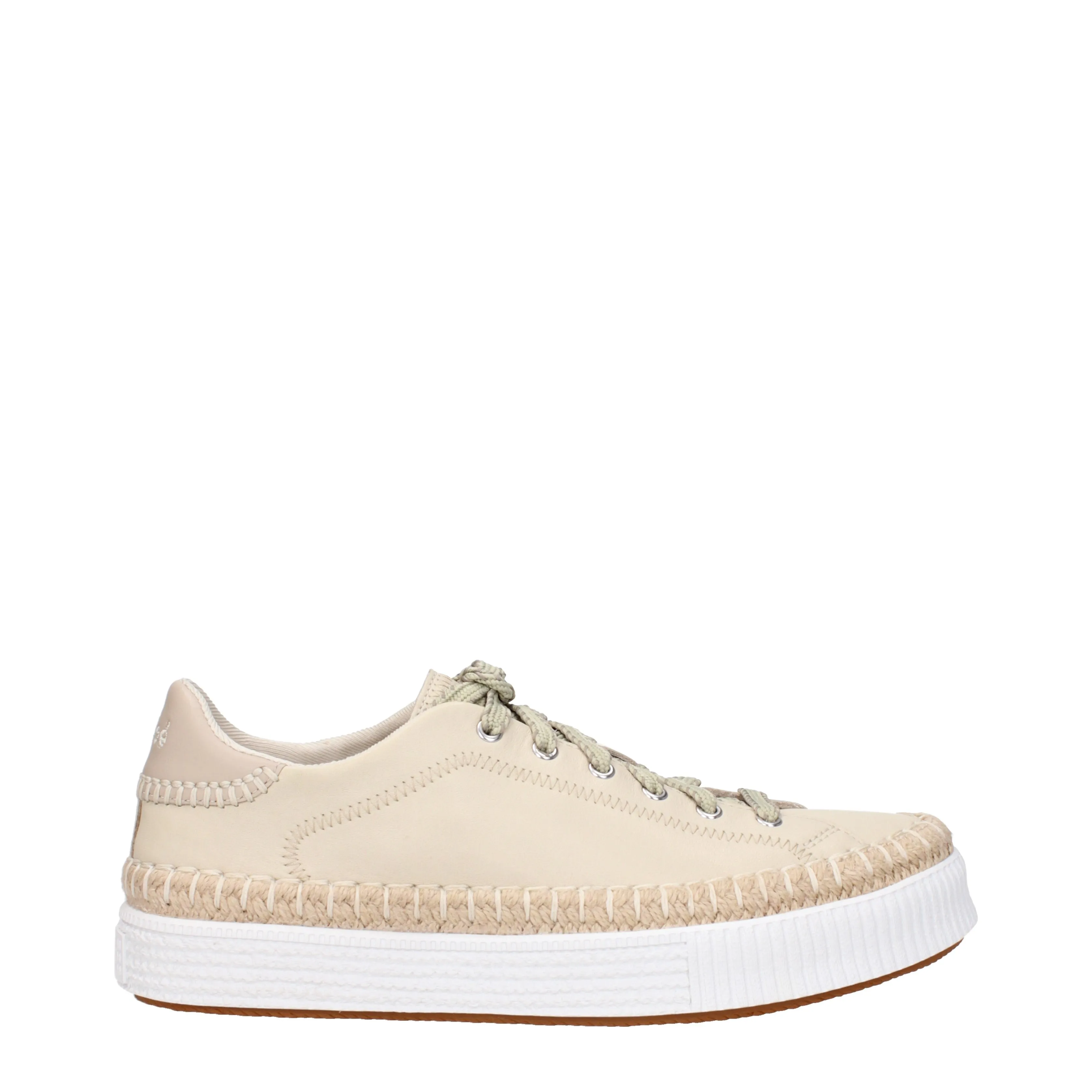 Chloé Sneakers Donna Pelle Beige/Perla