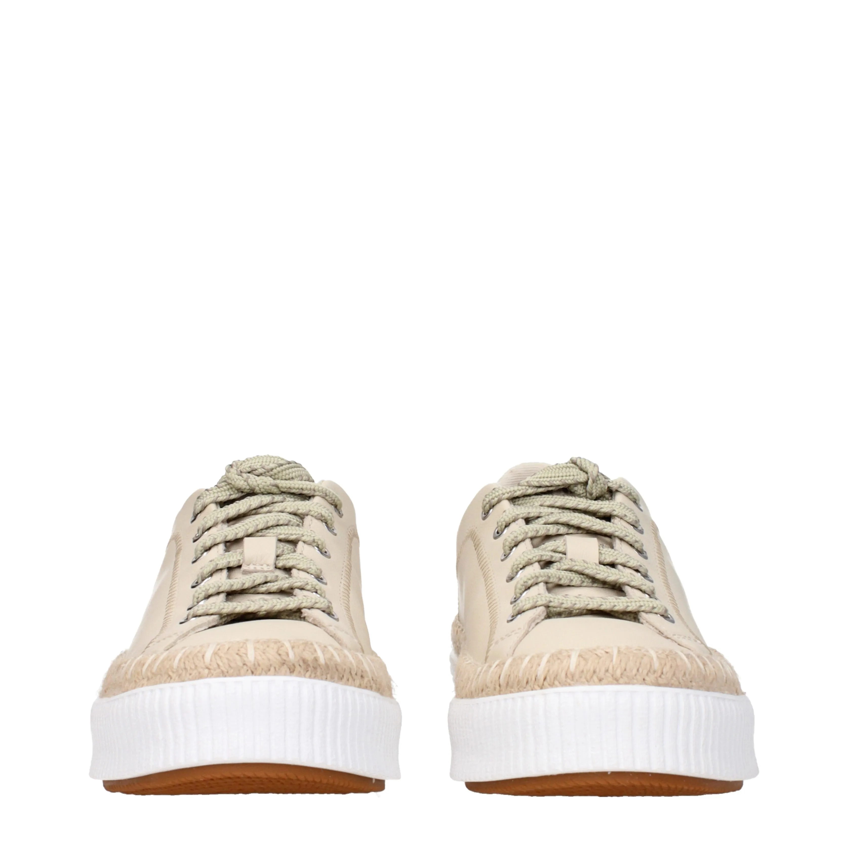 Chloé Sneakers Donna Pelle Beige/Perla