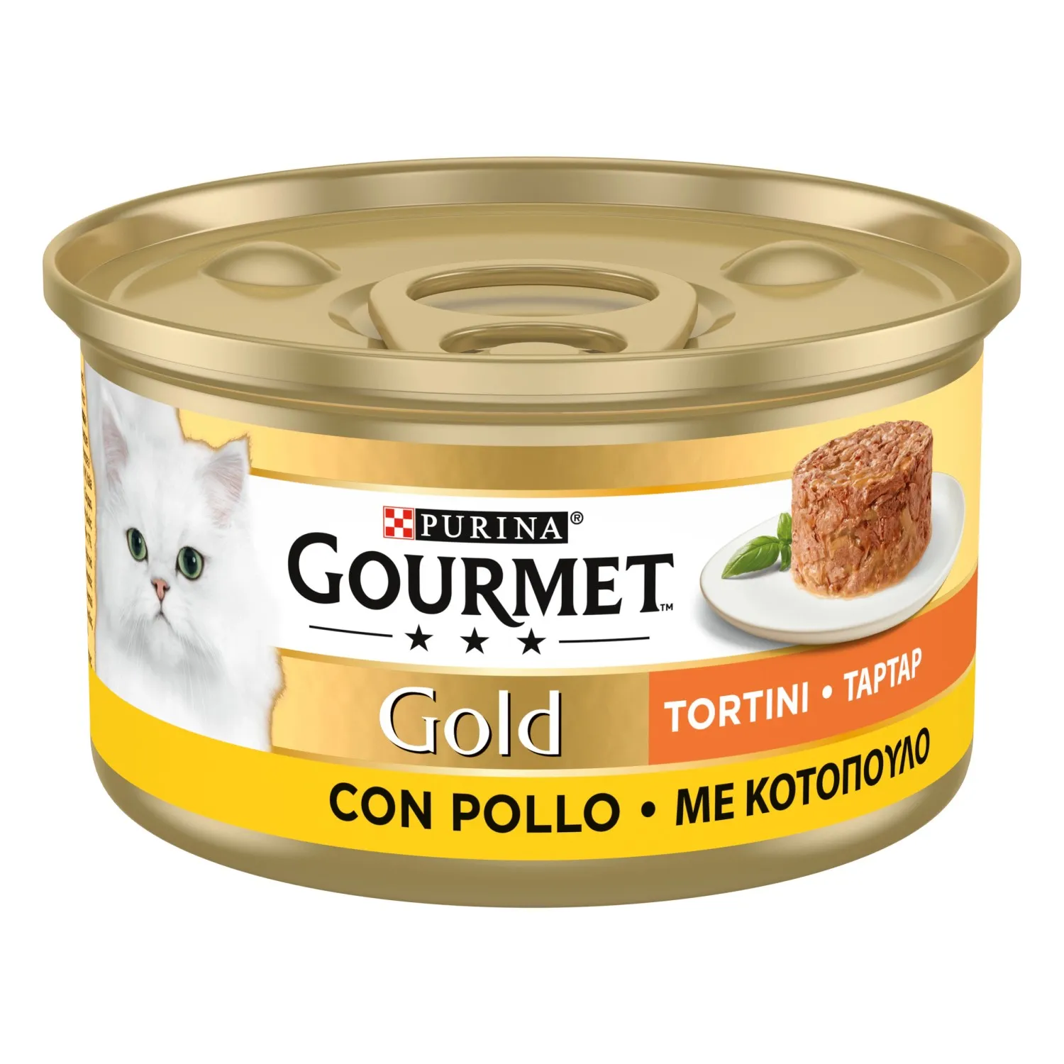 Cibo per gatti tortino con pollo Gold Purina Gourmet 85 g