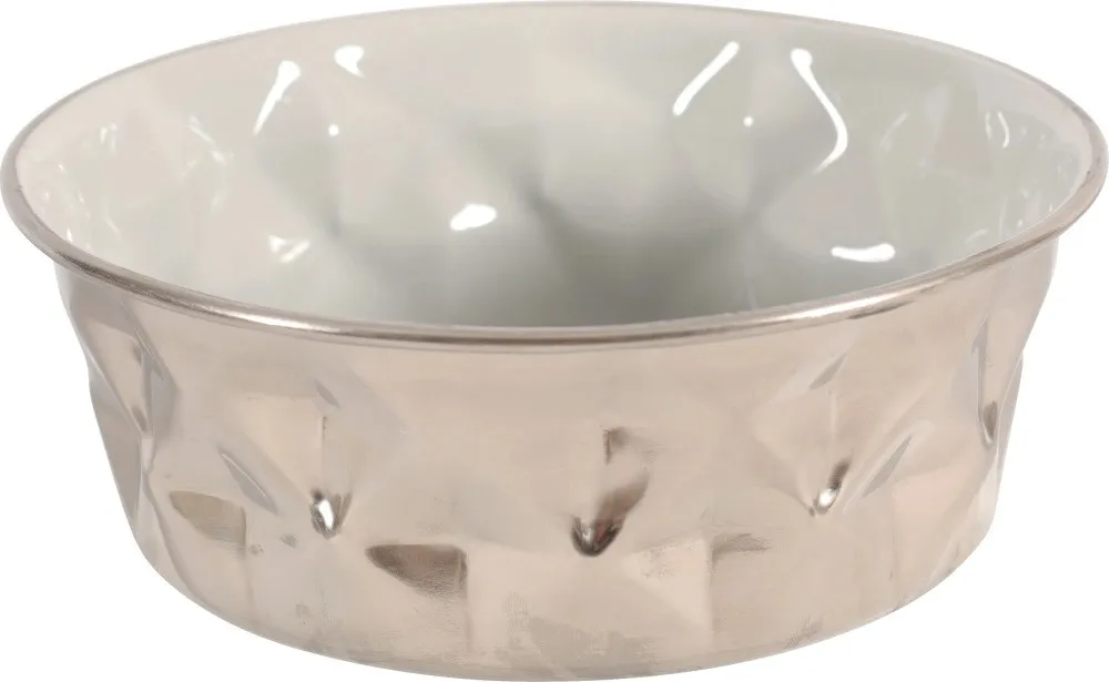 Ciotola inox diamond grigio Small