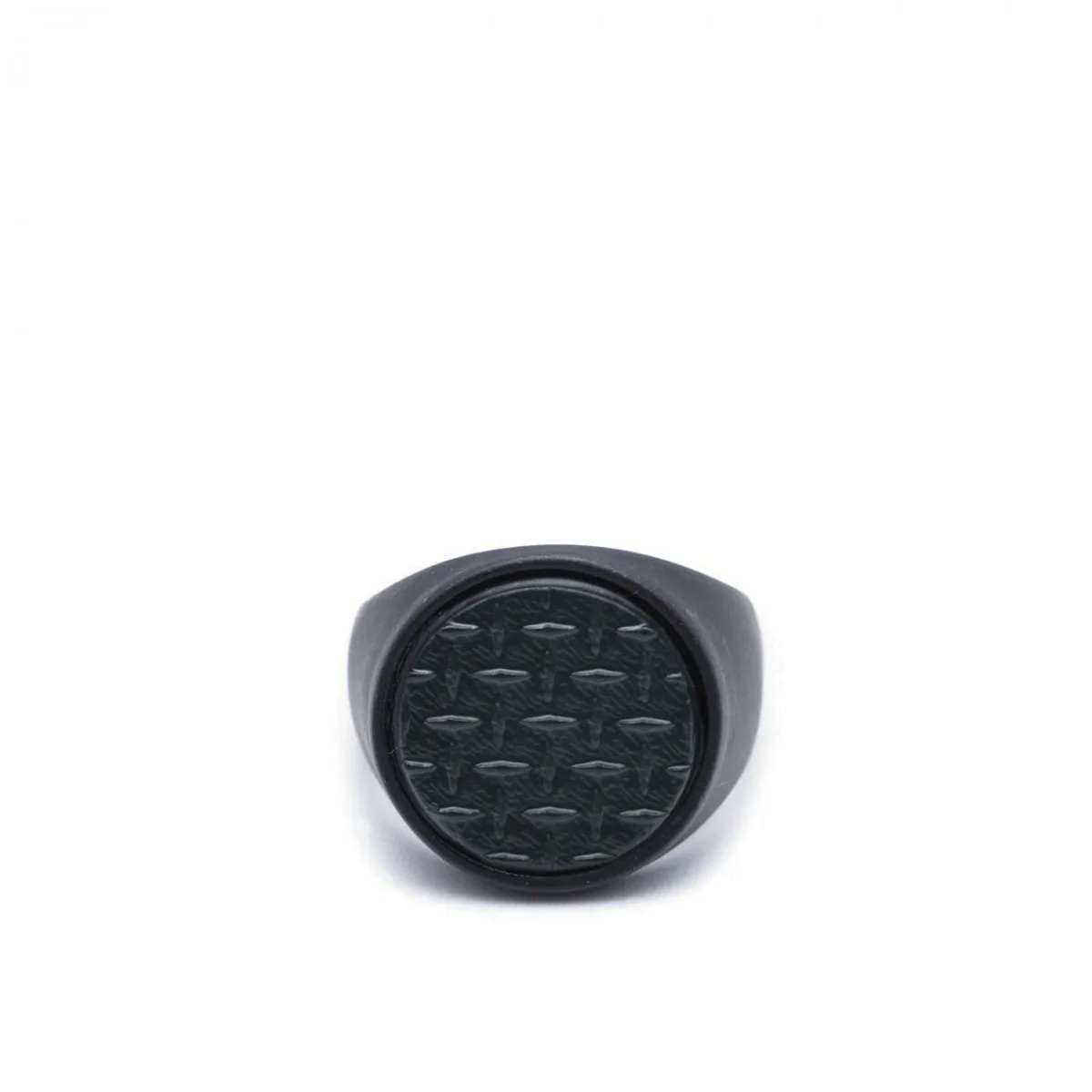 Circle Grid Total Black Ring Nero