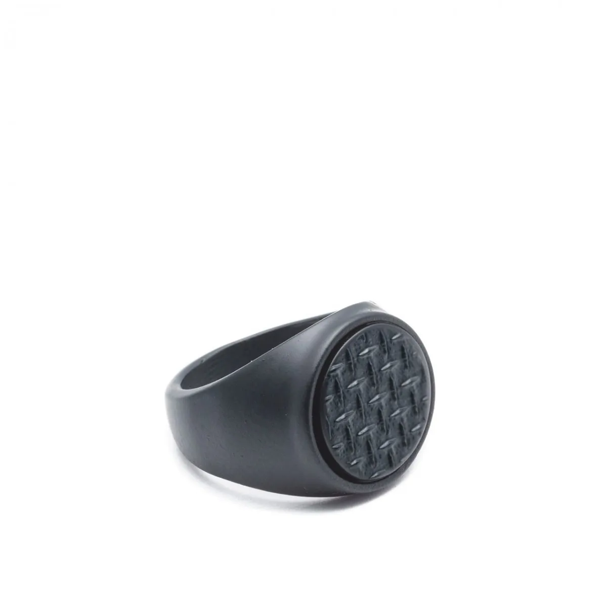 Circle Grid Total Black Ring Nero