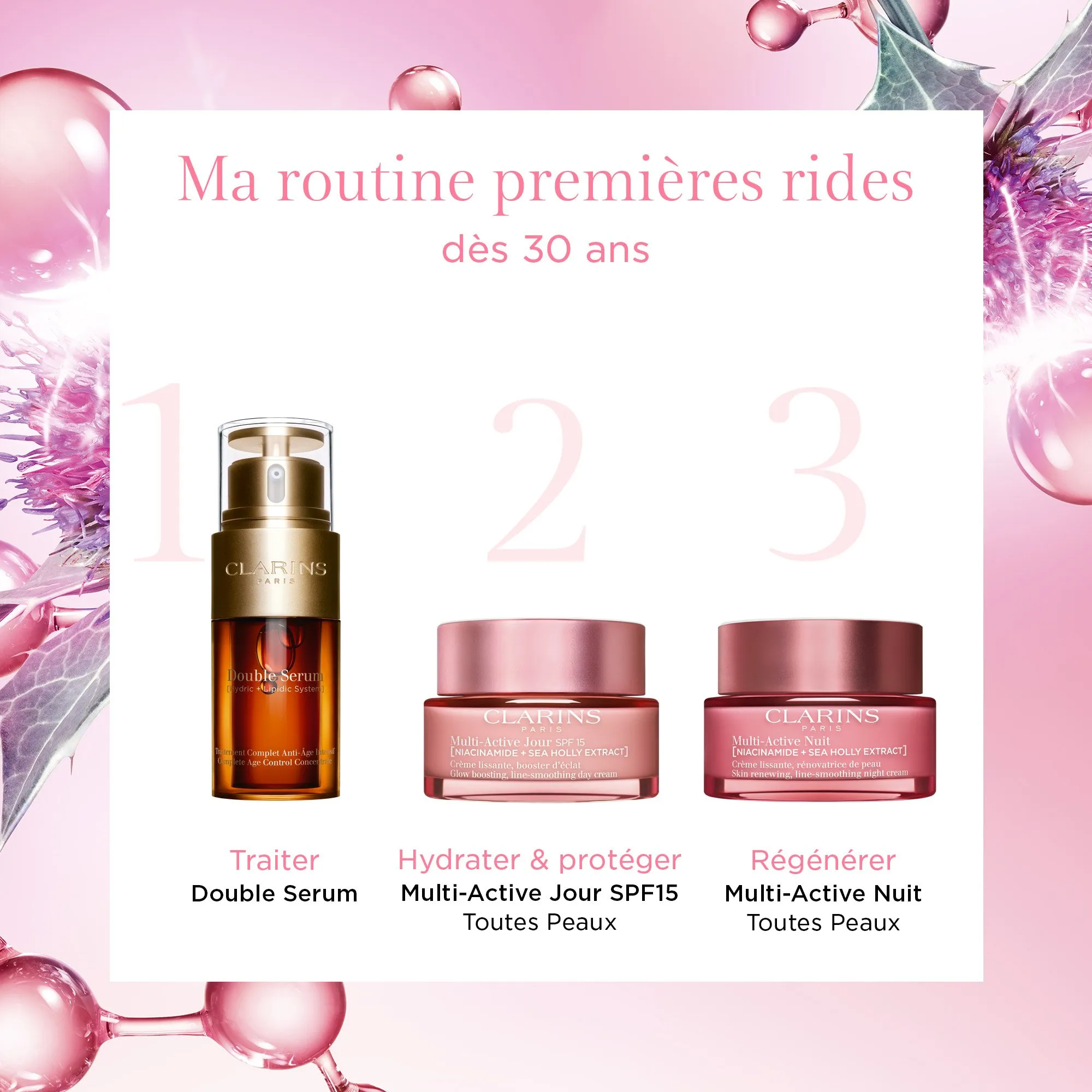  CLARINS   Multi-Active Jour SPF 15 - Crema giorno levigante e illuminante - Tutti i tipi di pelle | 