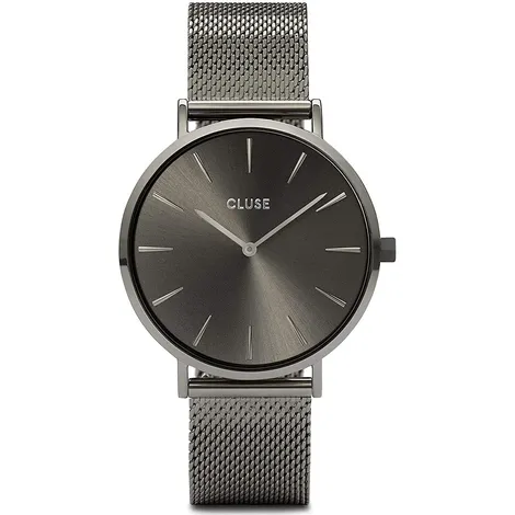 CLUSE Orologio Cluse solo tempo in acciaio grigio scuro
